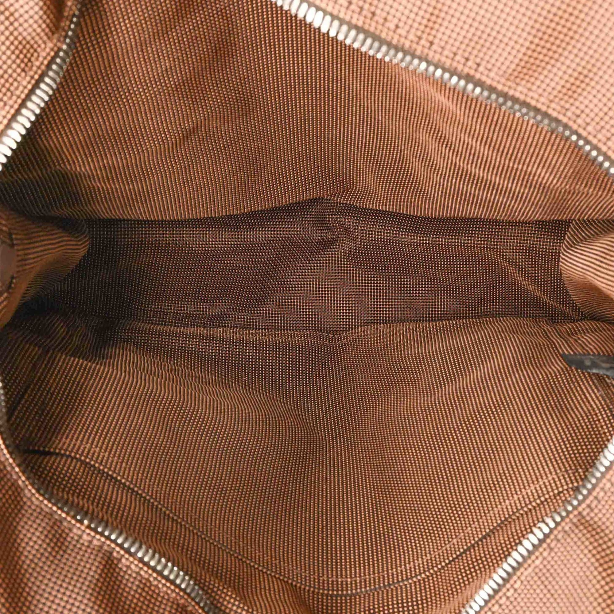 Hermes Her Line Brown Nylon Canvas Backpack (Pre-Owned)