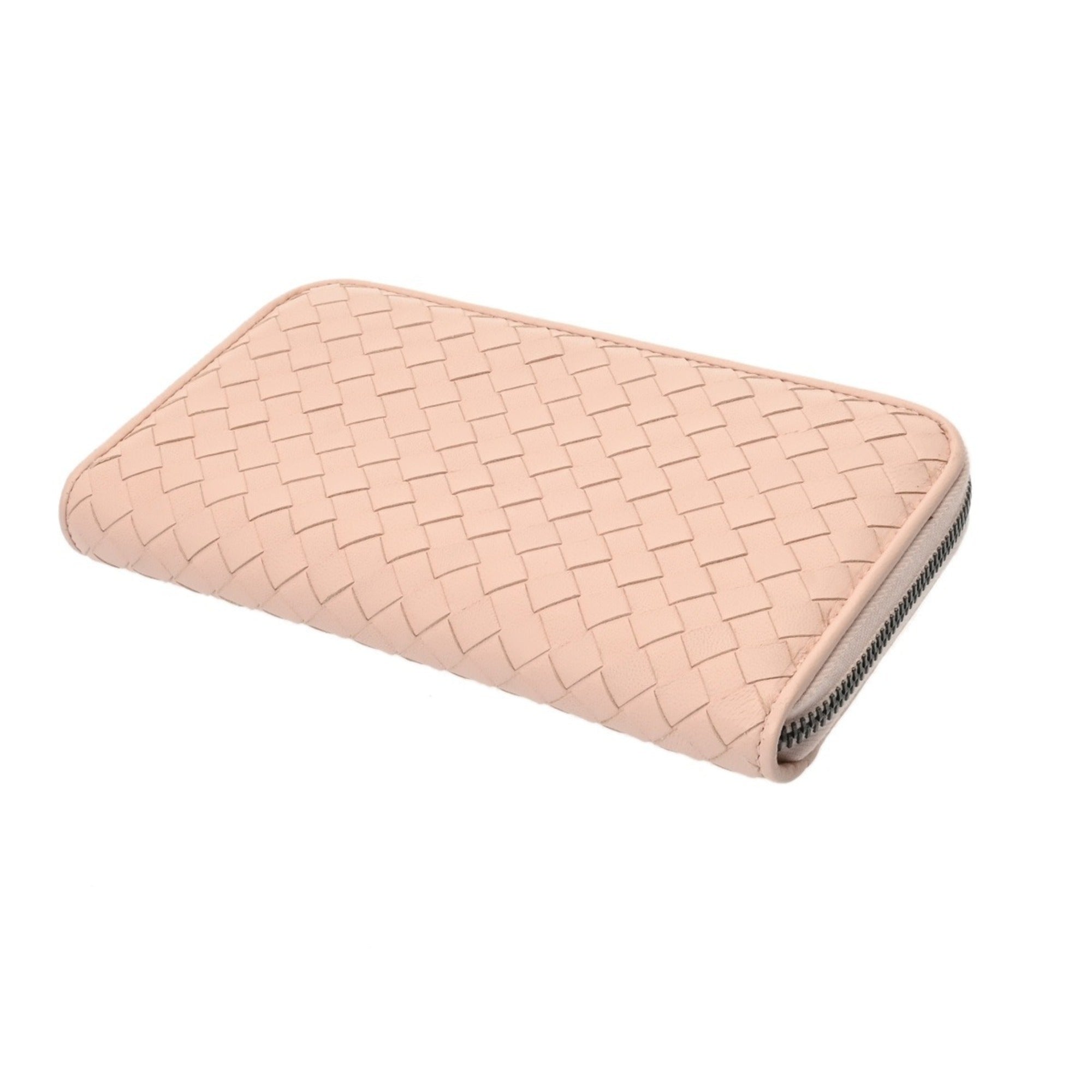 Bottega Veneta Baby Pink Leather Long Wallet (Bi-Fold) (Pre-Owned)
