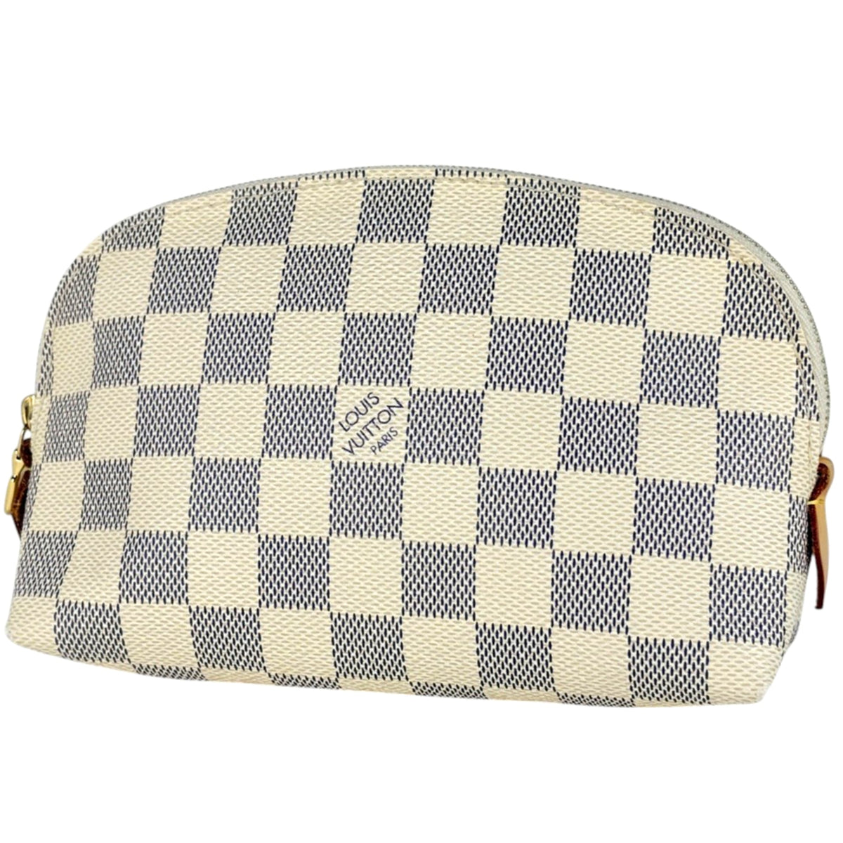 Louis Vuitton White Damier Azur Pochette Pouch (Pre-Owned)