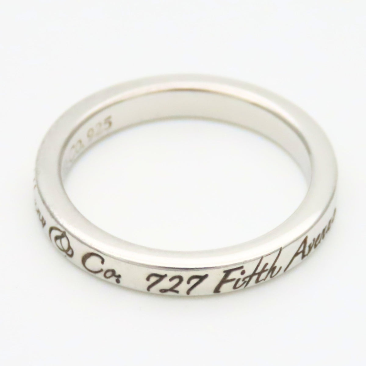 Tiffany Silver Silver 925 Band Ring (Pre-Owned)