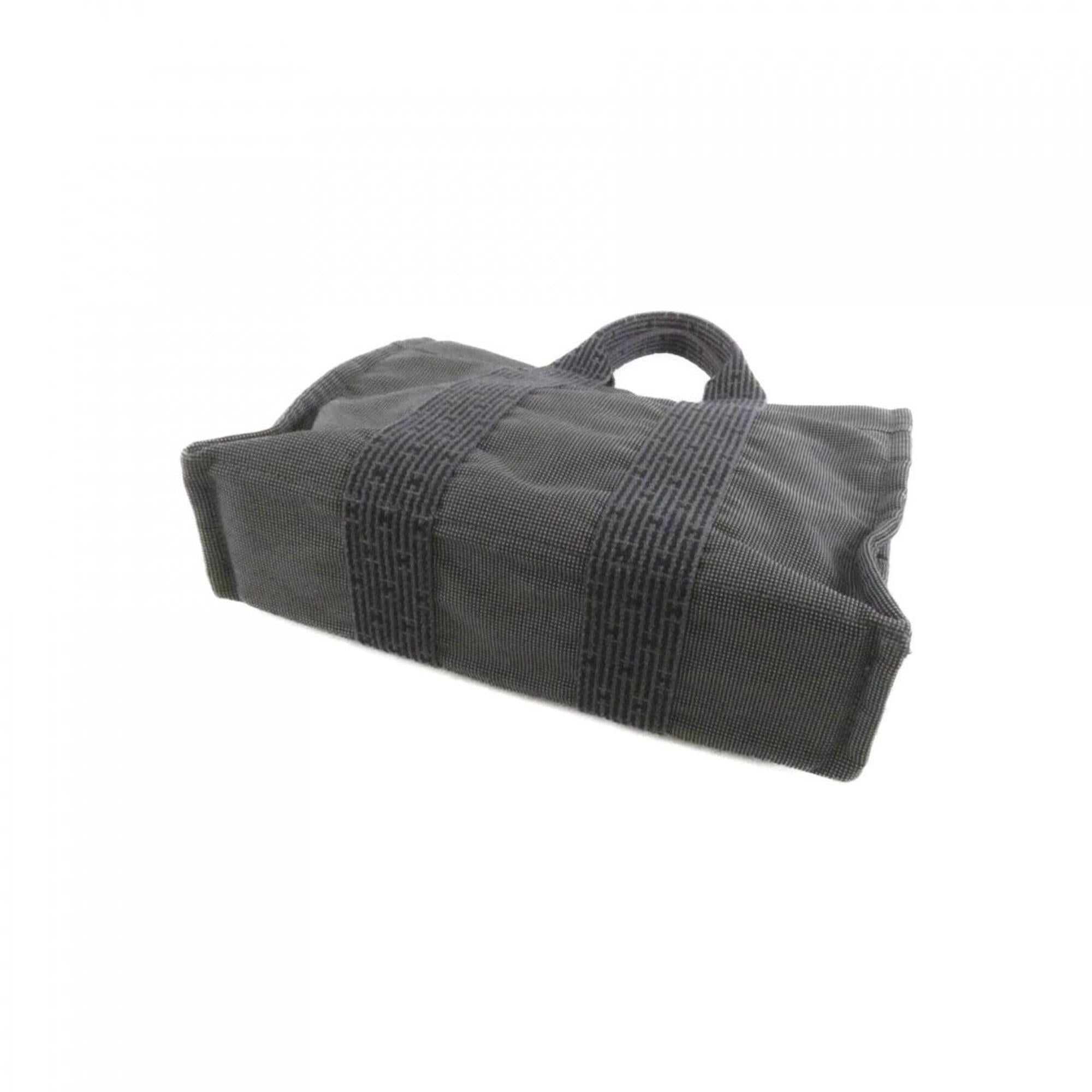 Hermes Black Canvas Handbag (Pre-Owned)