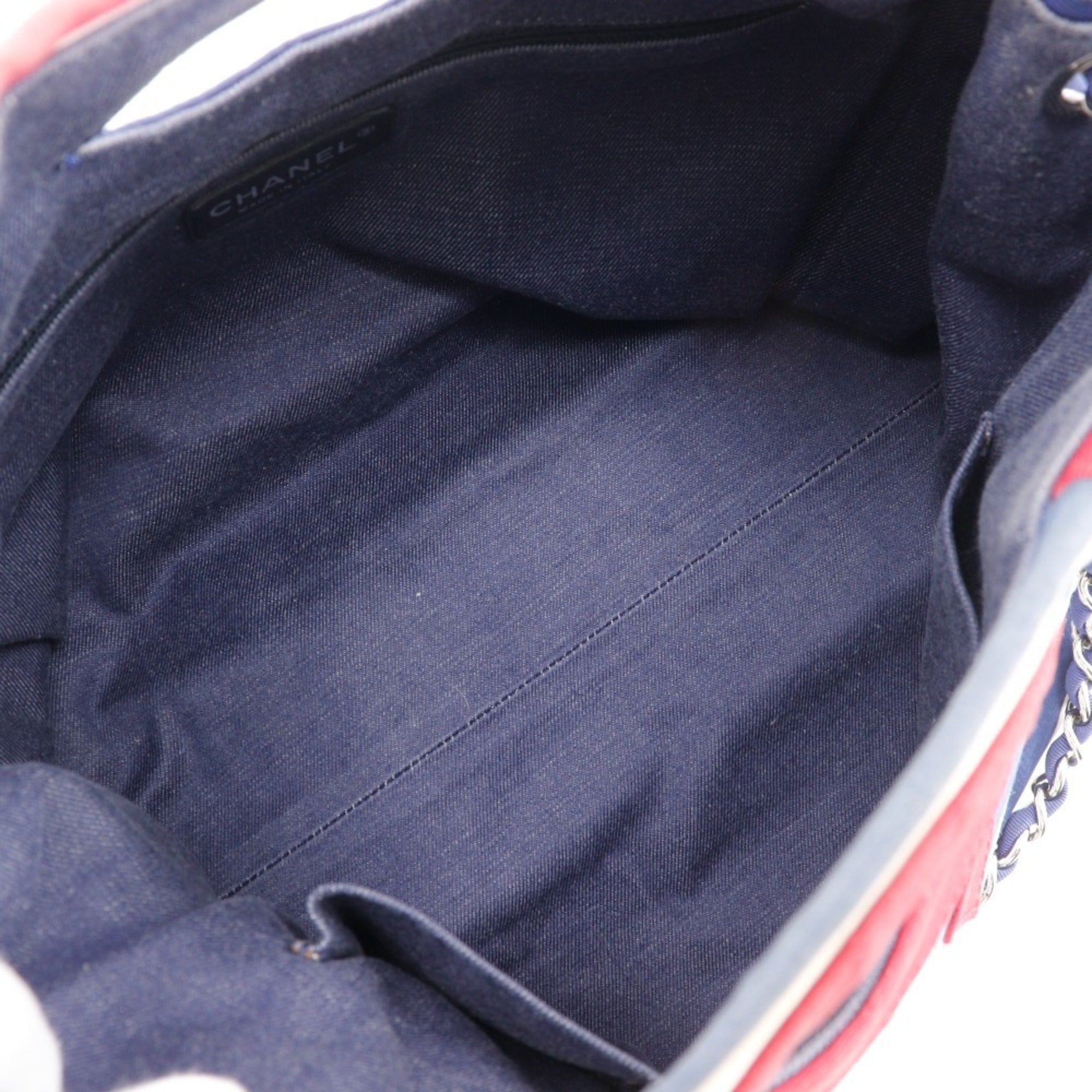 Chanel Navy Cotton Tote Bag (Pre-Owned)