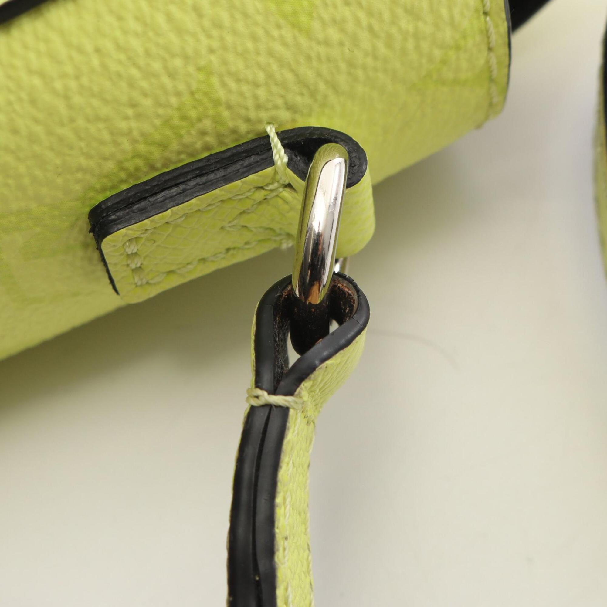 Louis Vuitton Lemon Yellow Yellow Coated Canvas Leather Handbag Shoulder Bag (Pre-Owned)