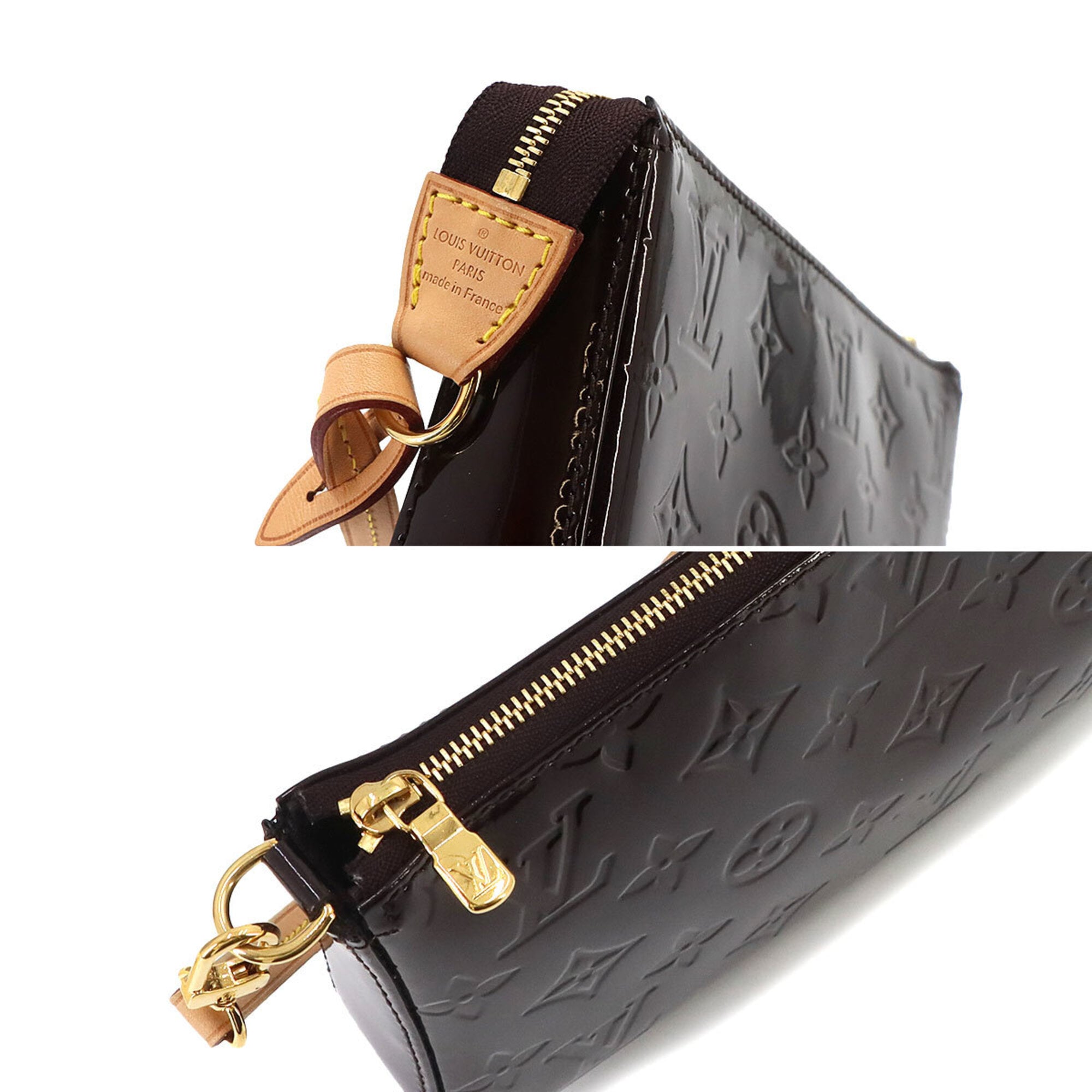 Louis Vuitton Monogram Vernis Amarante Monogram Vernis Handbag Pochette (Pre-Owned)