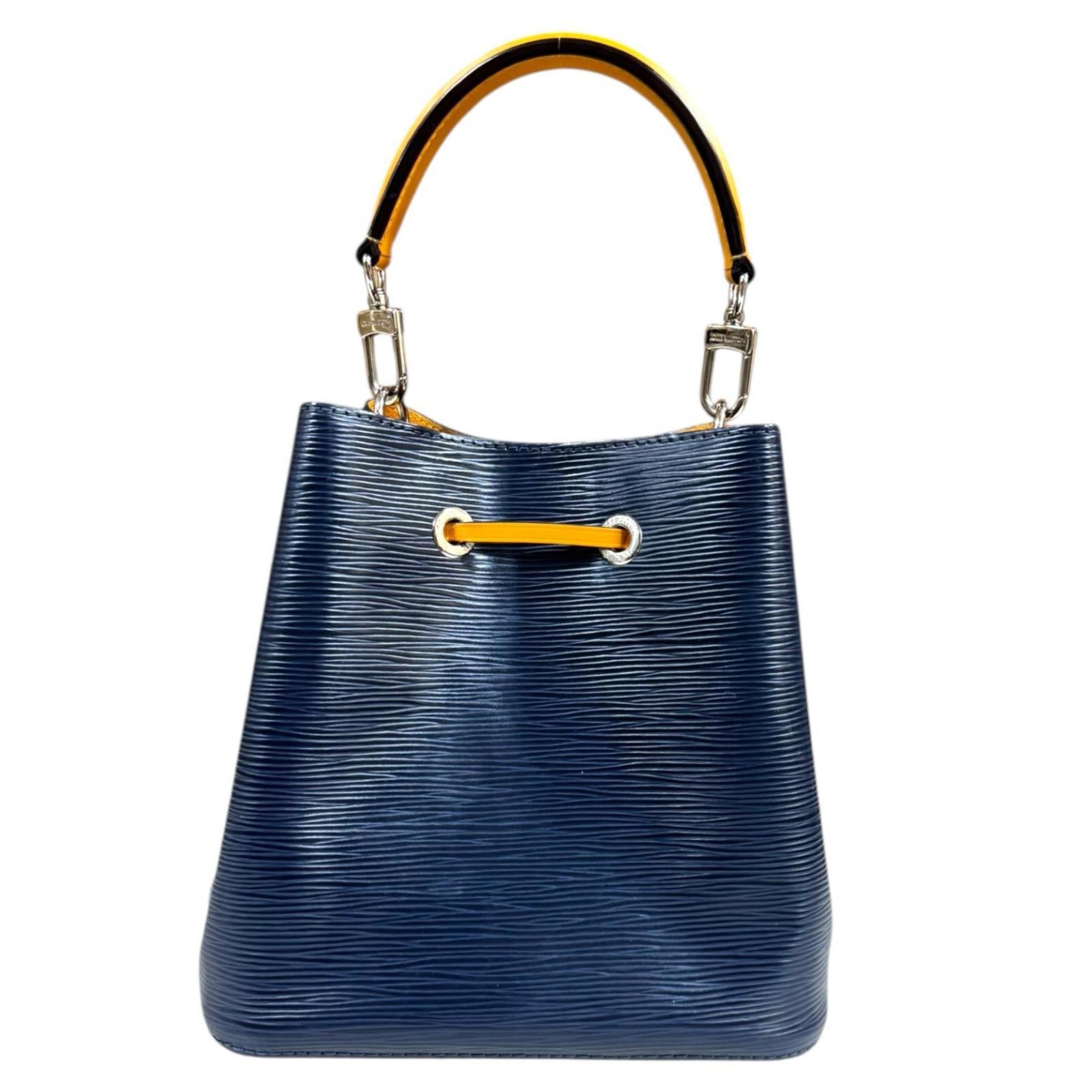 Louis Vuitton Epi Navy Orange Epi Leather Shoulder Bag (Pre-Owned)
