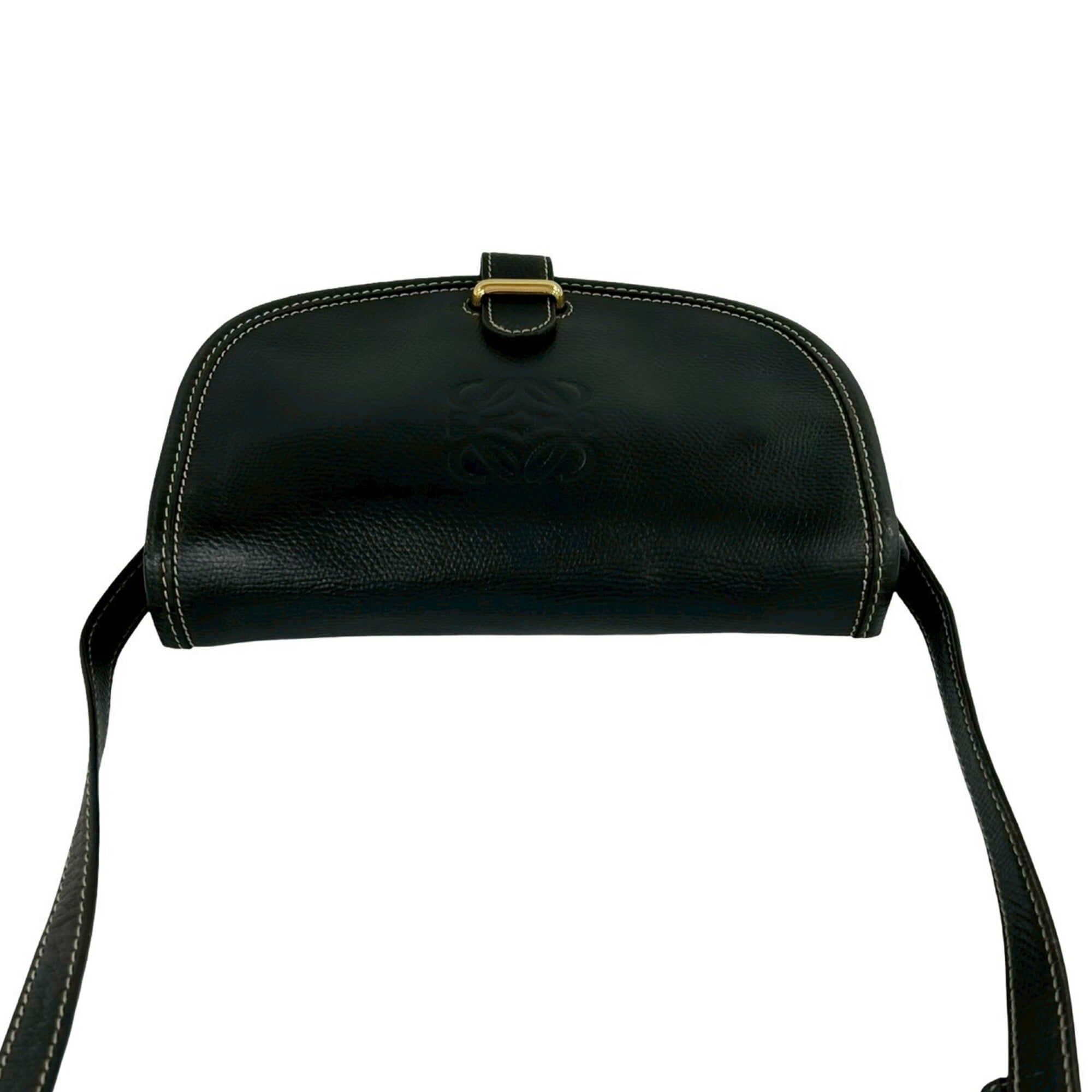 Loewe Black Leather Pochette Shoulder Bag (Pre-Owned)
