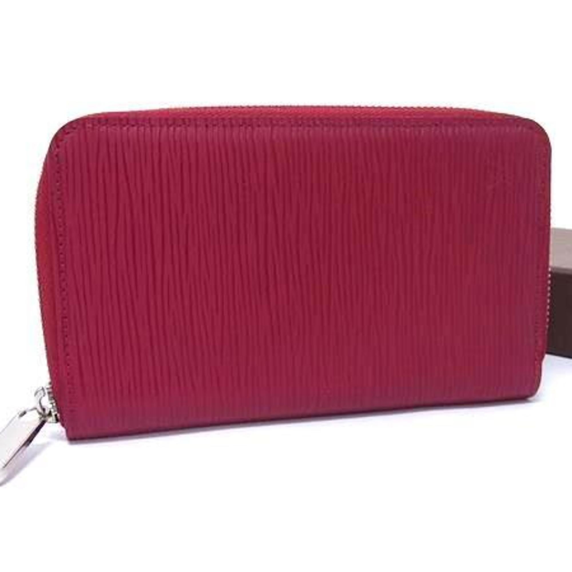Louis Vuitton Fuchsia Red Color Epi Leather Card Wallet (Pre-Owned)