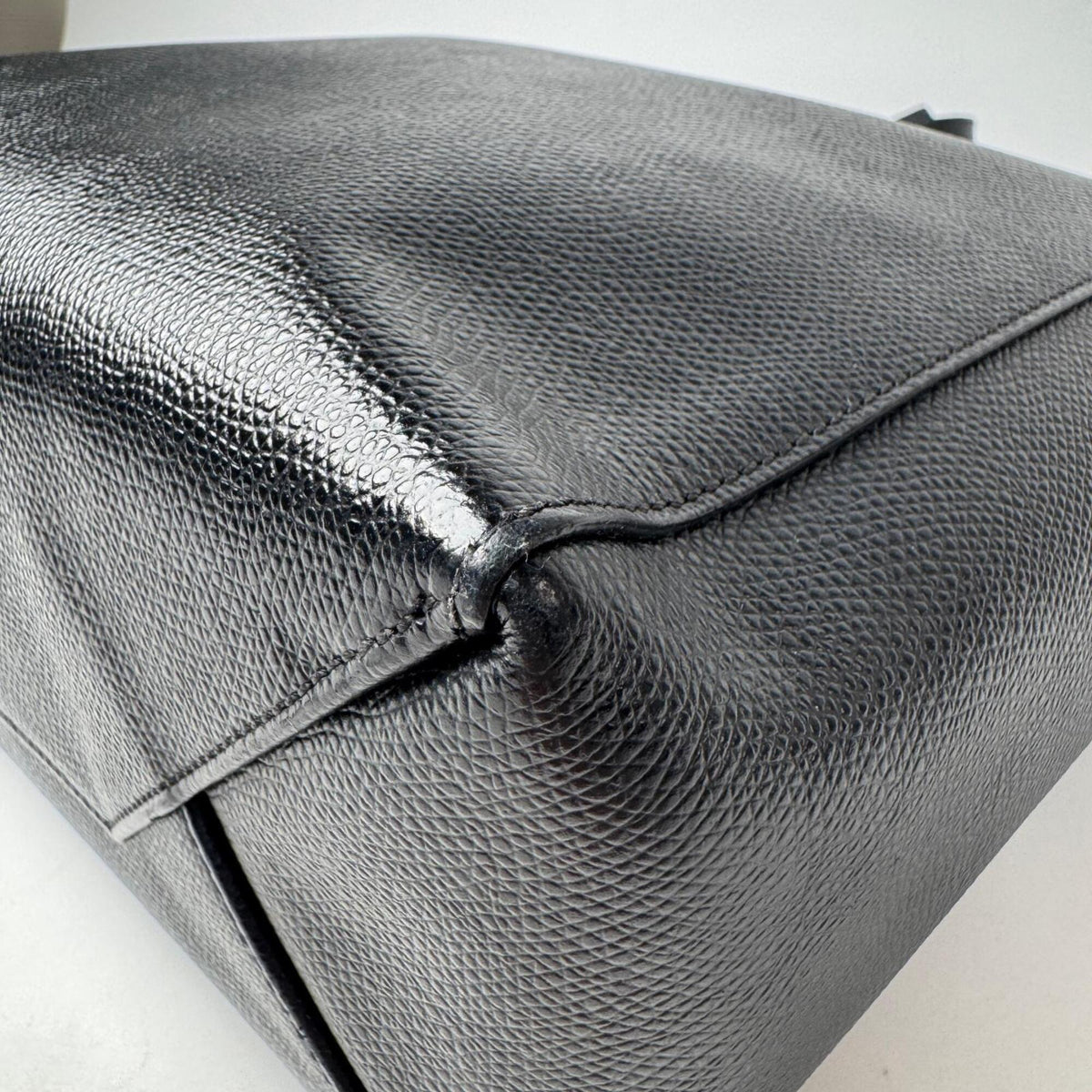Celine Black Leather Shoulder Bag Tote Bag (Pre-Owned)
