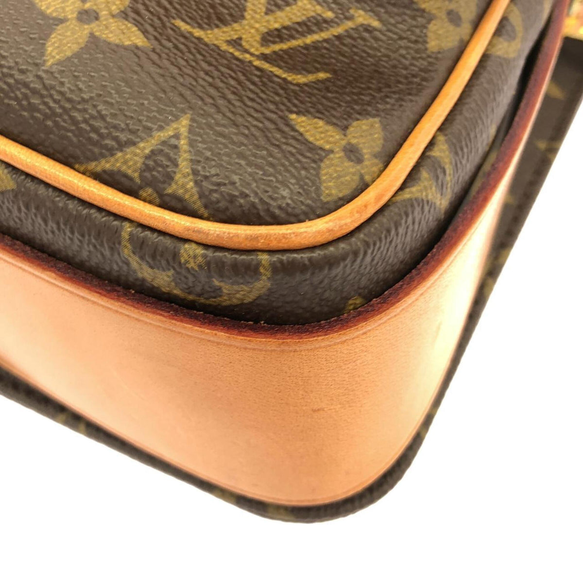 Louis Vuitton Monogram Marron Coated Canvas Shoulder Bag (Pre-Owned)