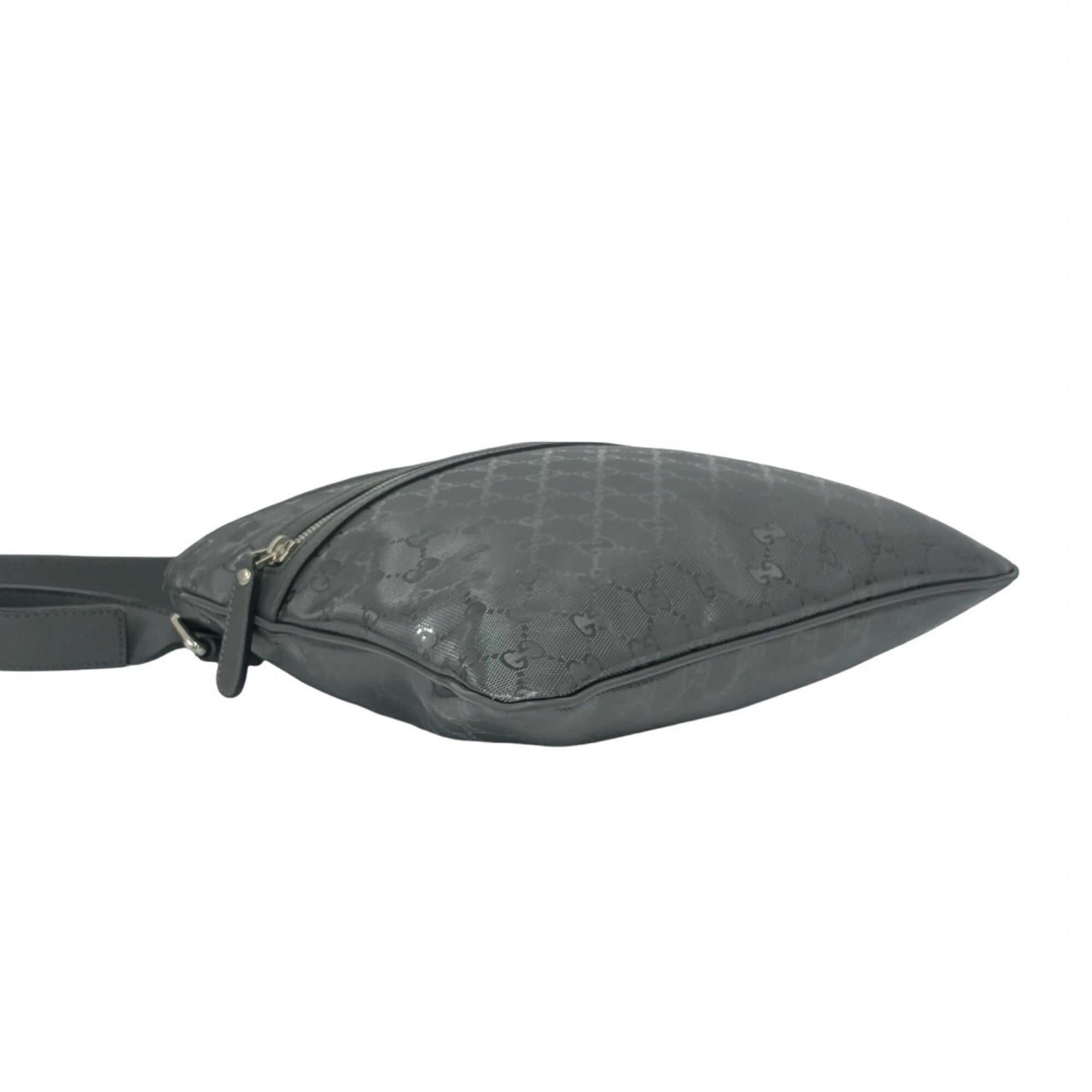 Gucci Gray Pvc Leather Pochette Shoulder Bag (Pre-Owned)