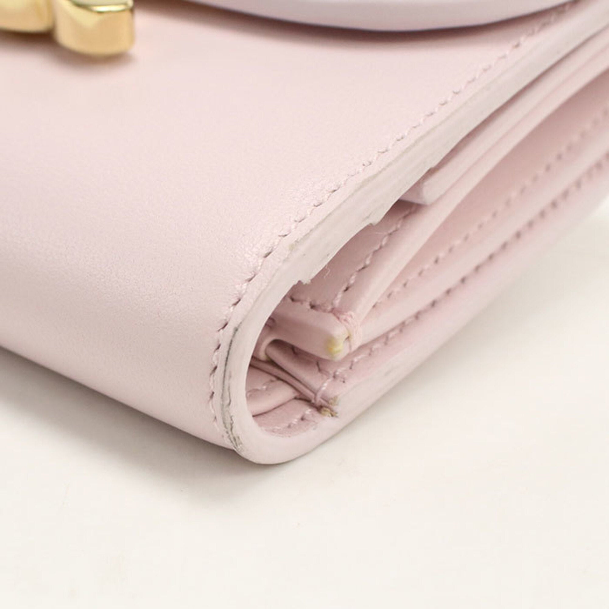 Celine Pink Leather Wallet (Tri-Fold) (Pre-Owned)