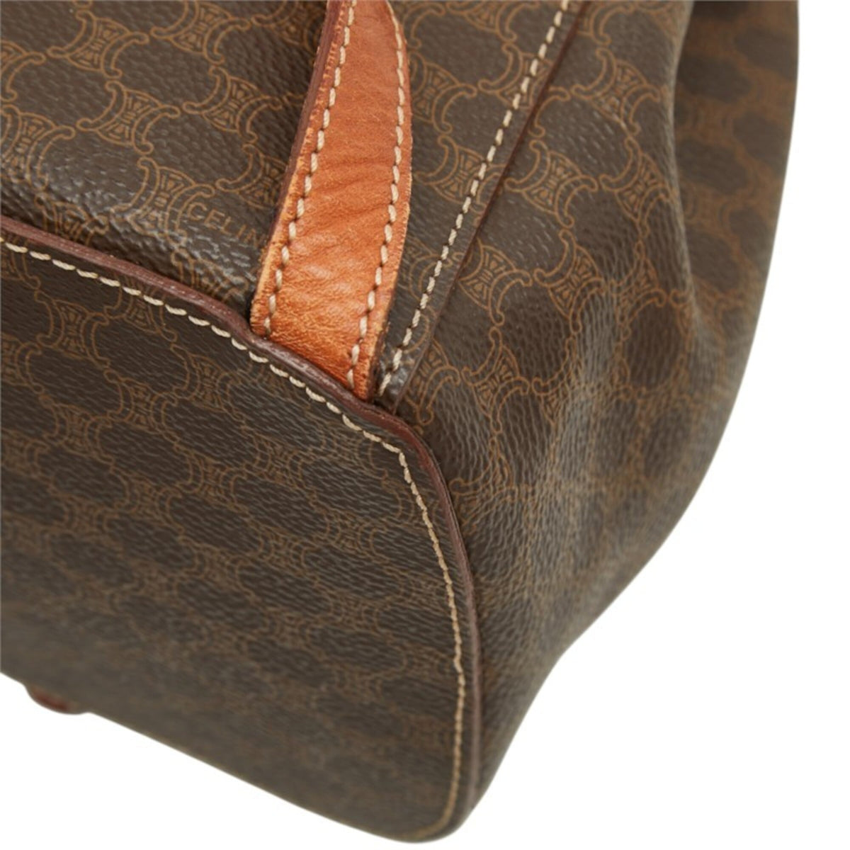 Celine Brown Pvc Leather Backpack (Pre-Owned)