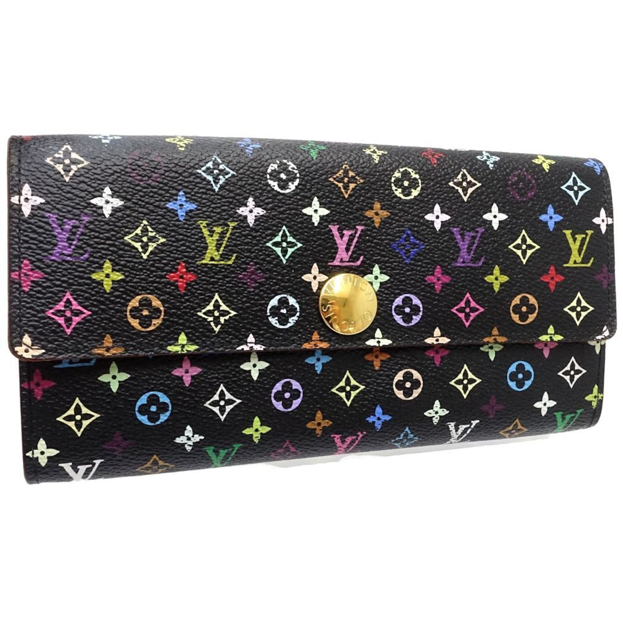Louis Vuitton Multi-Color Noir Monogram Multicolore Long Wallet (Bi-Fold) (Pre-Owned)