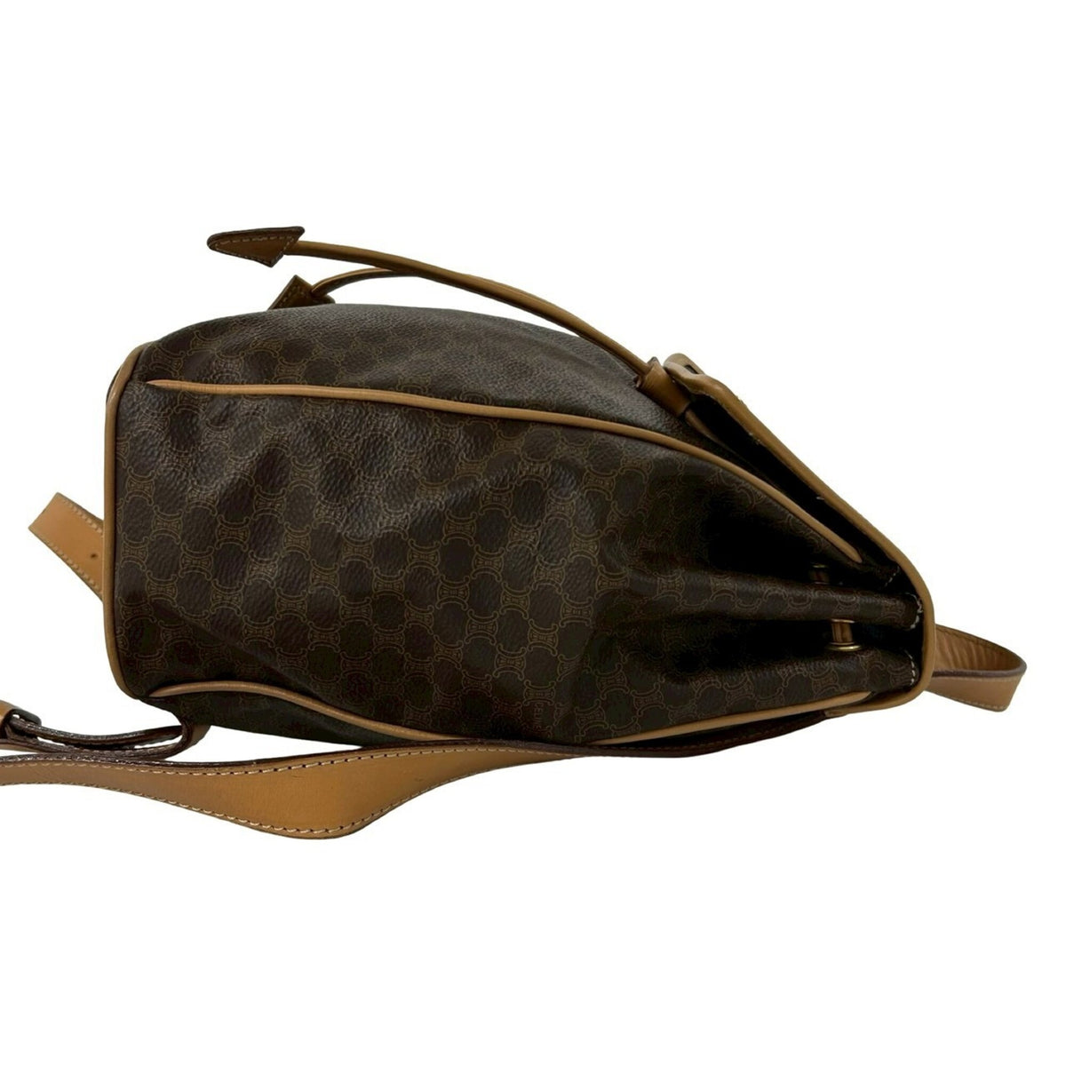 Celine Brown Leather Pvc Backpack (Pre-Owned)