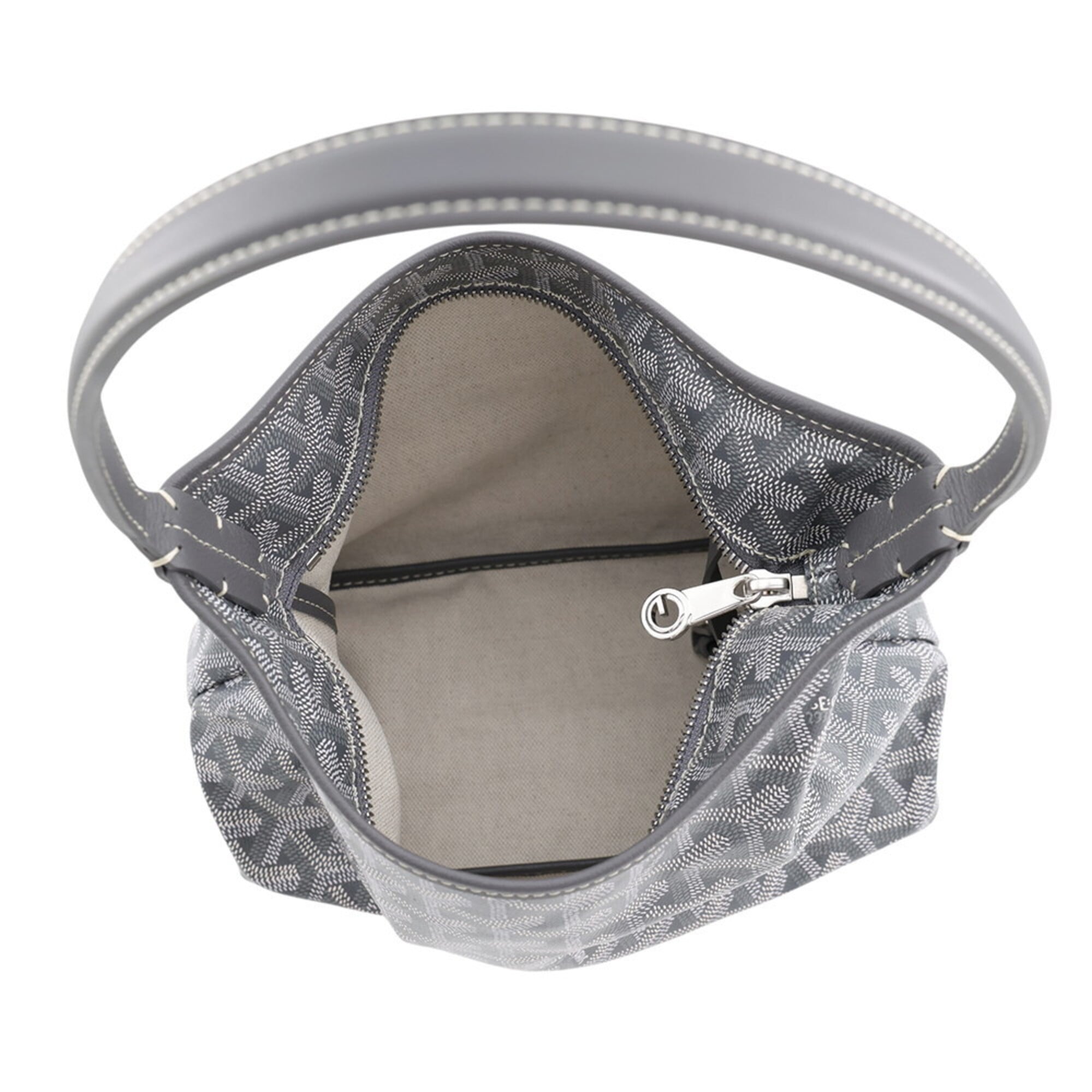 Goyard Gray Pvc Leather Handbag Pouch (Pre-Owned)