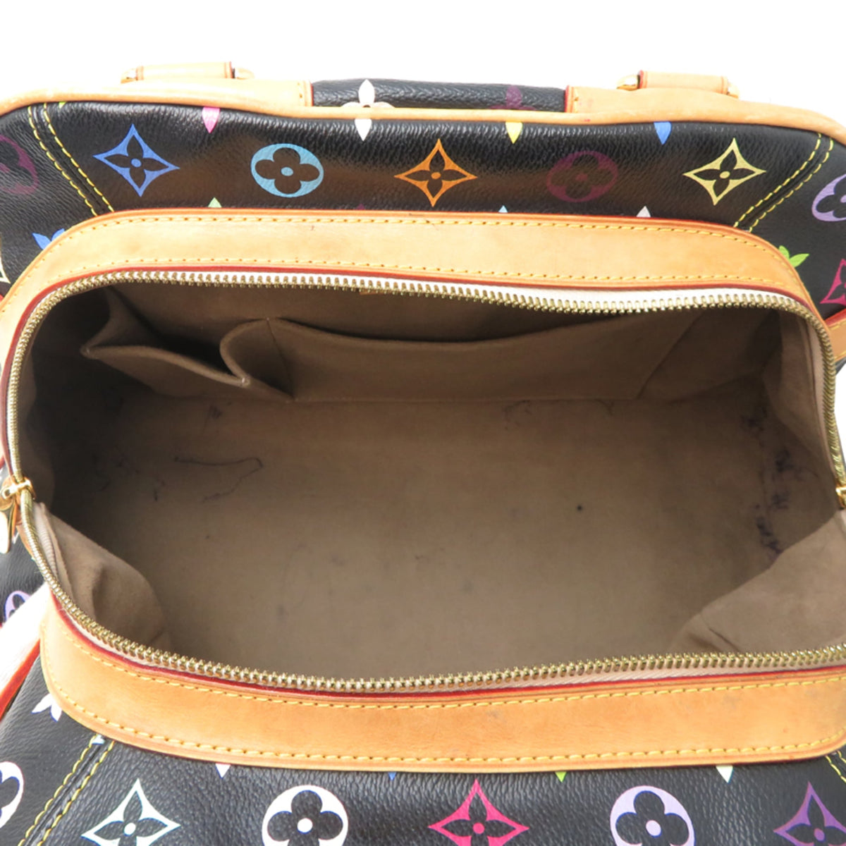 Louis Vuitton Black Monogram Multicolore Handbag (Pre-Owned)