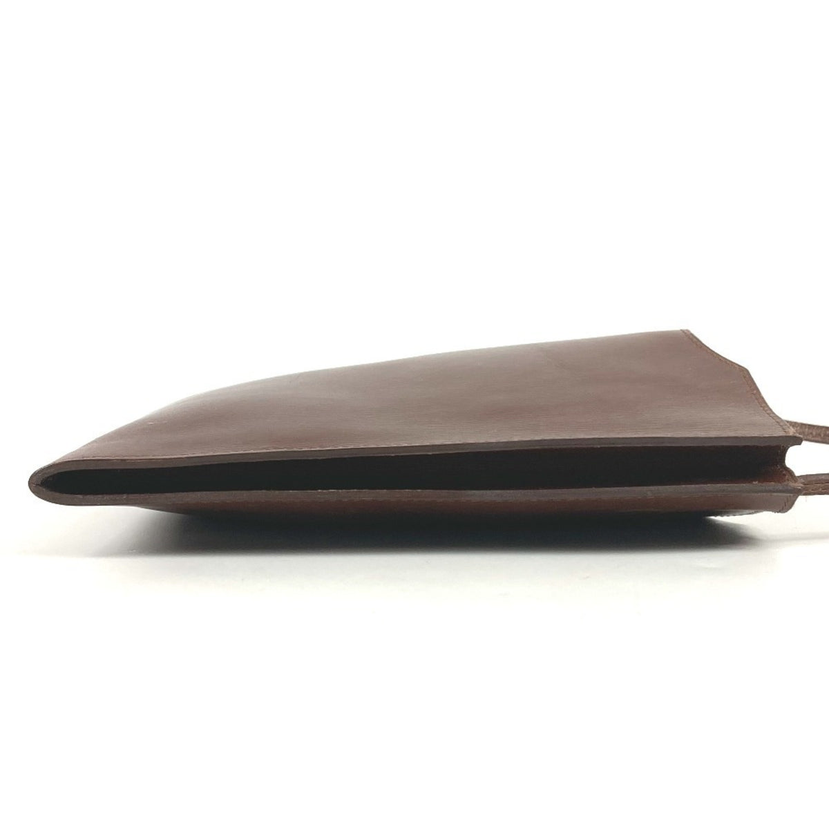 Hermes Brown Havane Box Calf Leather Pochette Shoulder Bag (Pre-Owned)