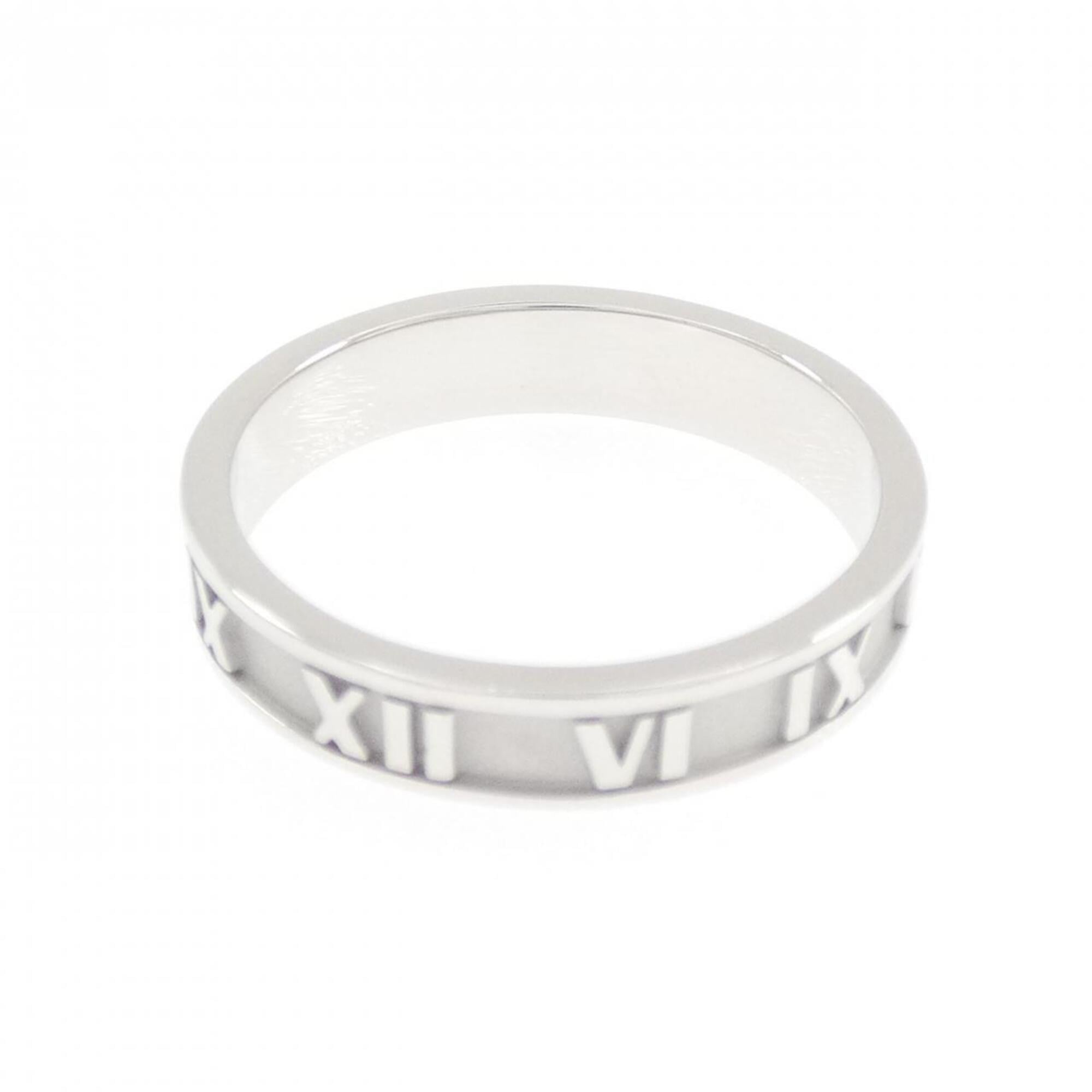 Tiffany Atlas White Gold (18K) Band Ring (Pre-Owned)