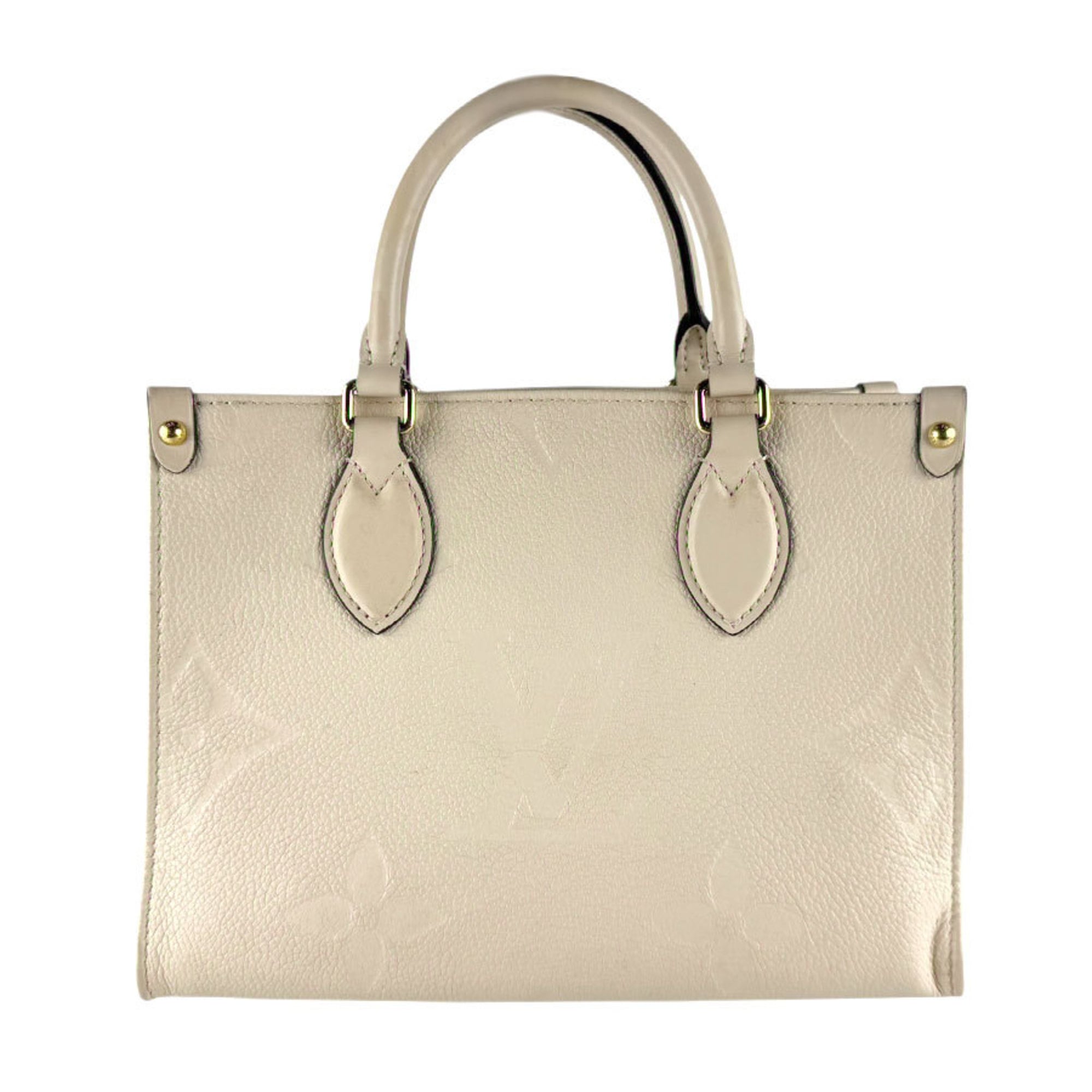 Louis Vuitton Cream Monogram Empreinte Handbag Shoulder Bag (Pre-Owned)