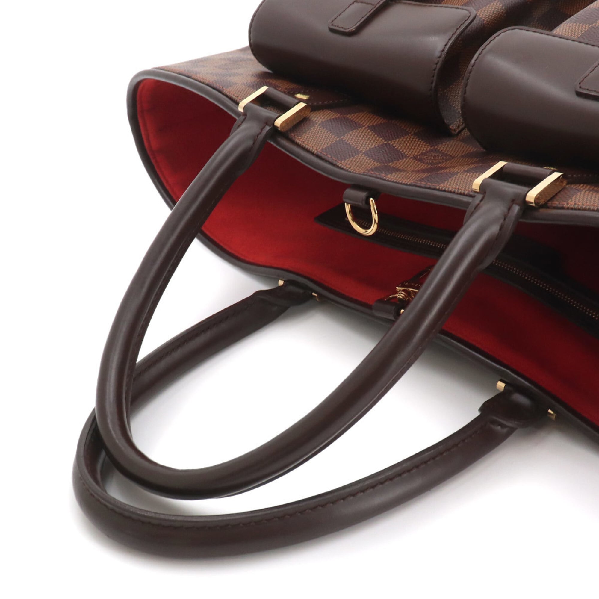 Louis Vuitton Ebene Damier Canvas Handbag Pouch Tote Bag (Pre-Owned)