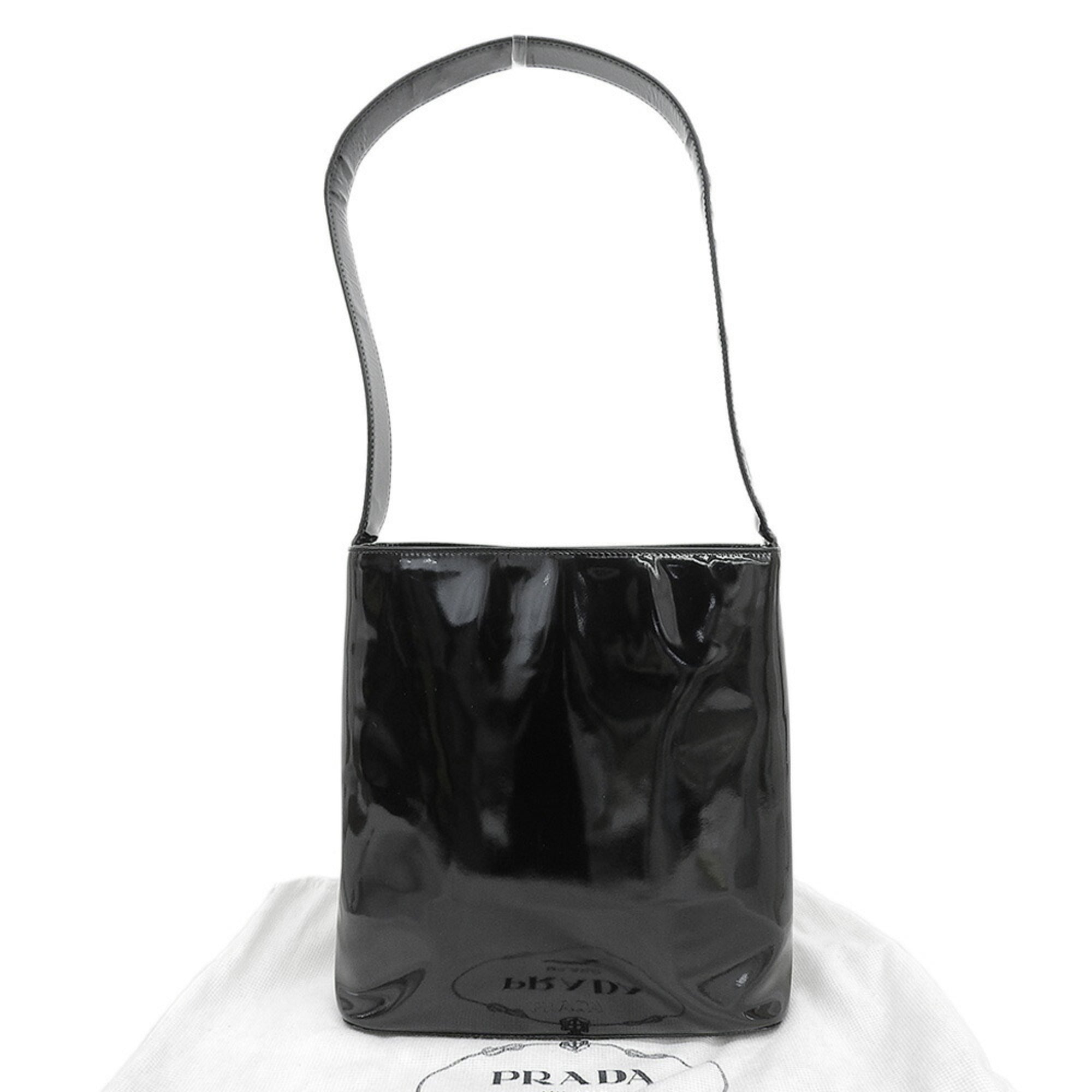 Prada Black Leather Shoulder Bag (Pre-Owned)