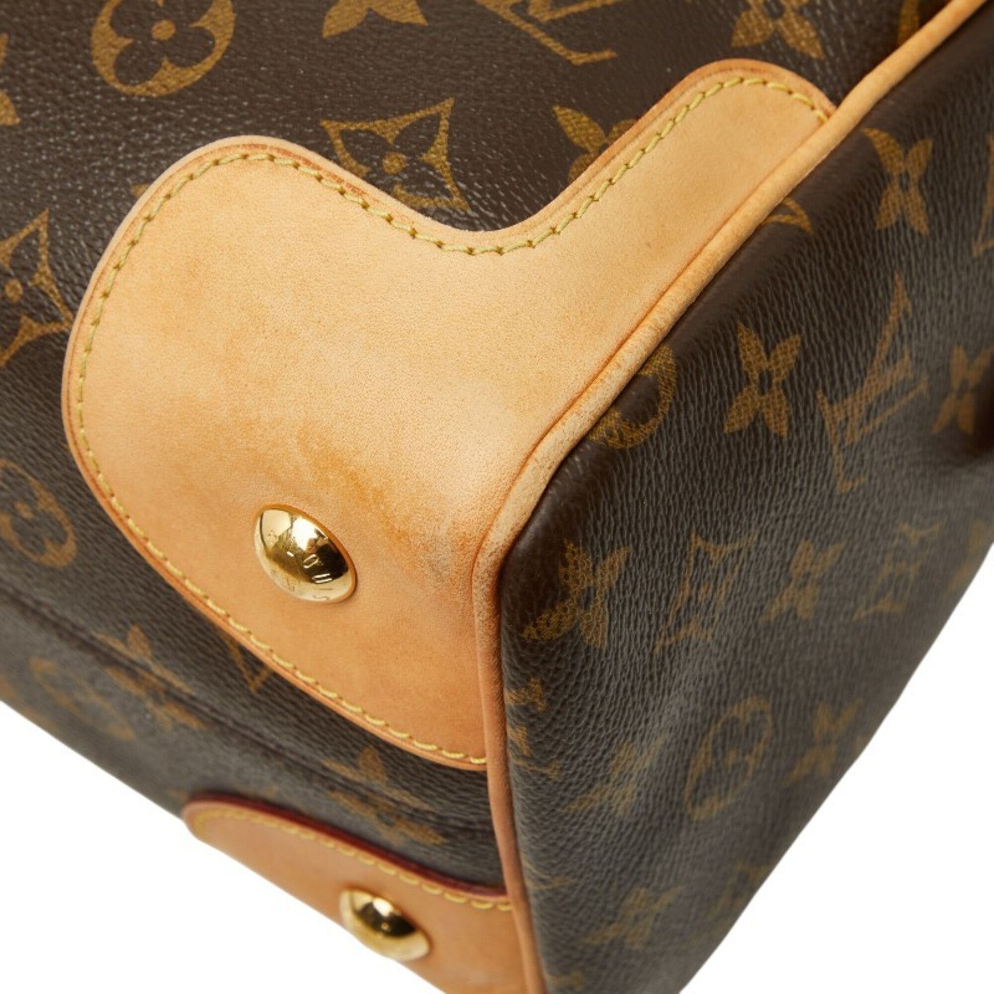 Louis Vuitton Brown Pvc Leather Handbag Shoulder Bag (Pre-Owned)