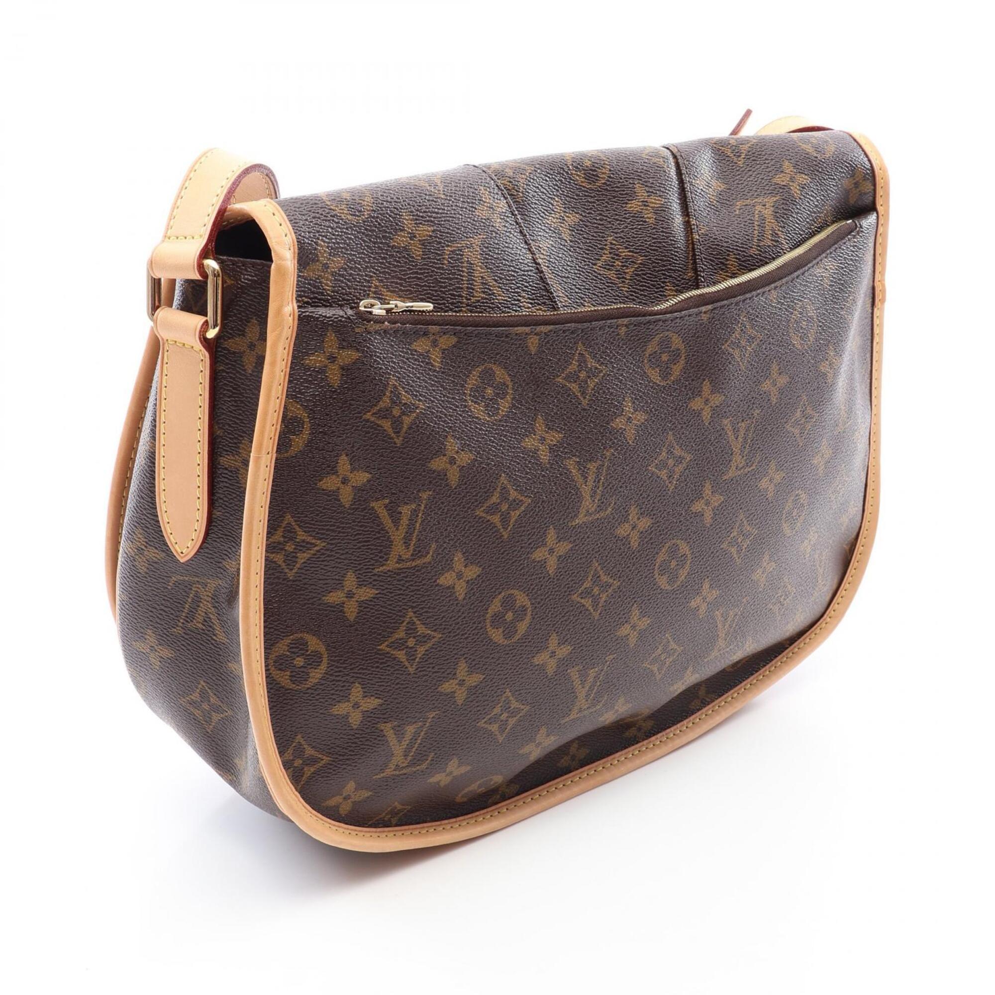 Louis Vuitton Brown Pvc Leather Handbag Shoulder Bag (Pre-Owned)