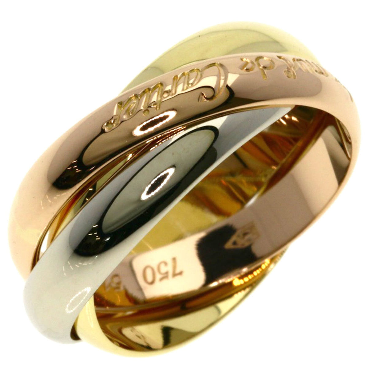 Cartier Yellow Gold (18K) Pink Gold (18K) White Gold (18K) Band Ring (Pre-Owned)