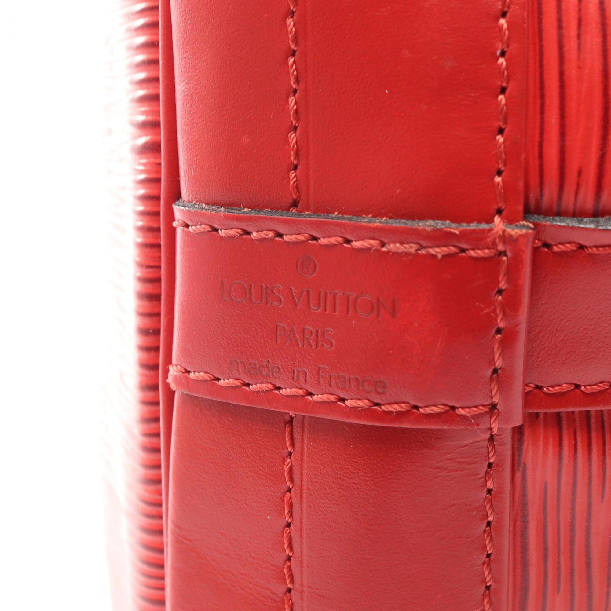 Louis Vuitton Red Color Leather Handbag Shoulder Bag (Pre-Owned)