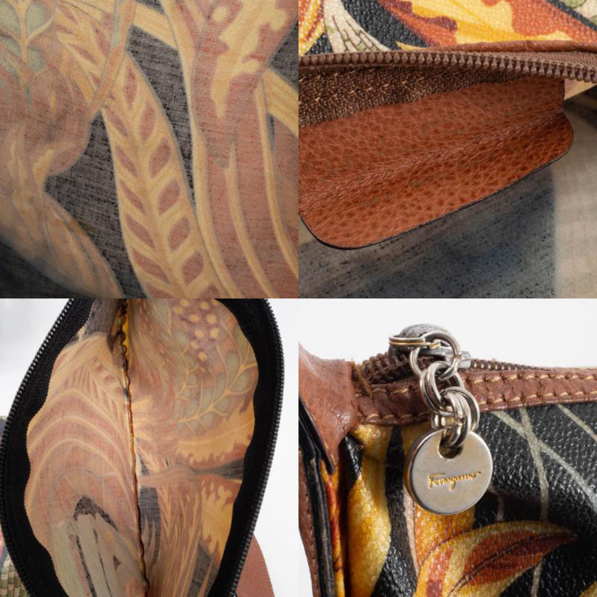 Salvatore Ferragamo Multi-Color Leather Pvc Shoulder Bag (Pre-Owned)