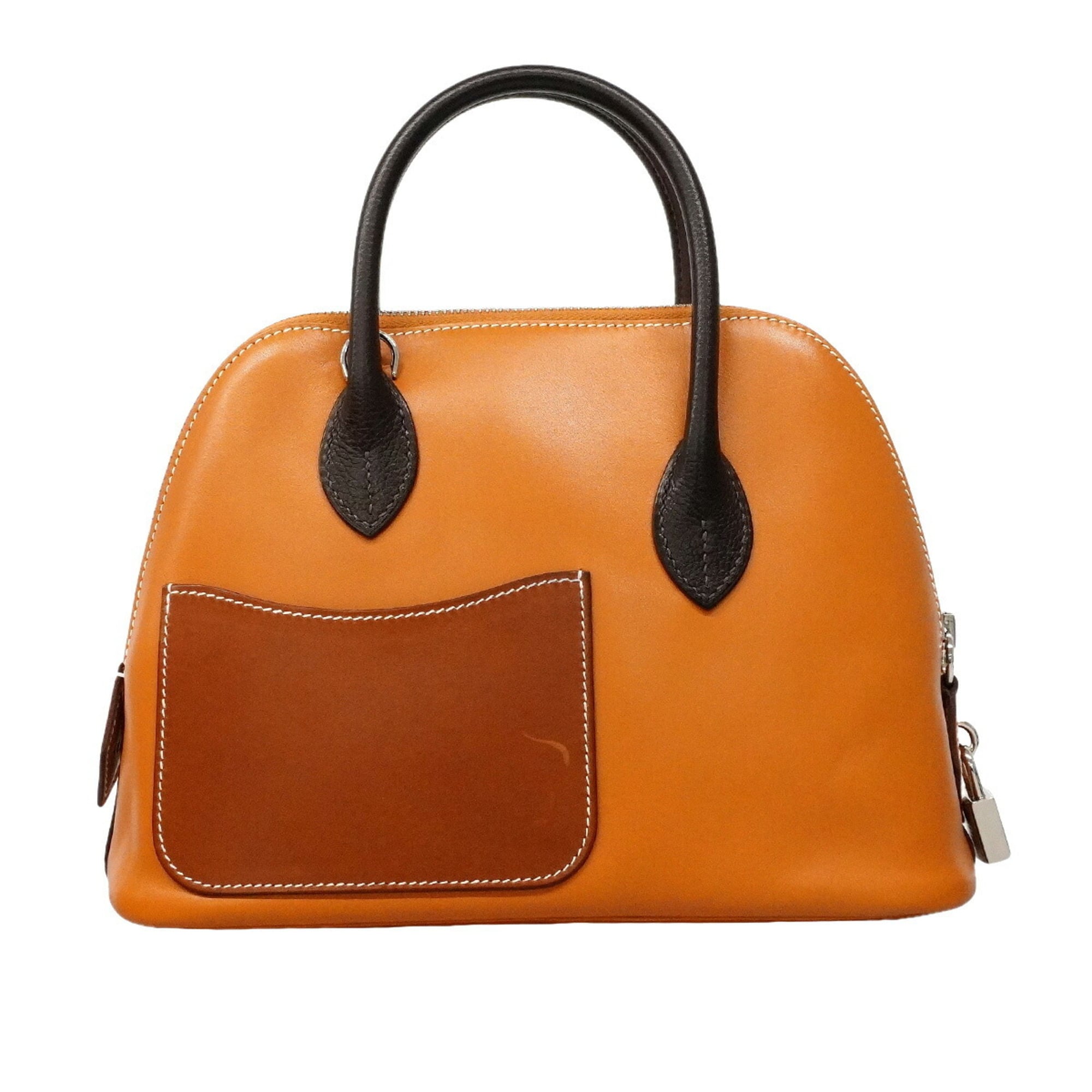 Hermes Gold Havane Natural Sable Barenia Leather Swift Leather Handbag (Pre-Owned)