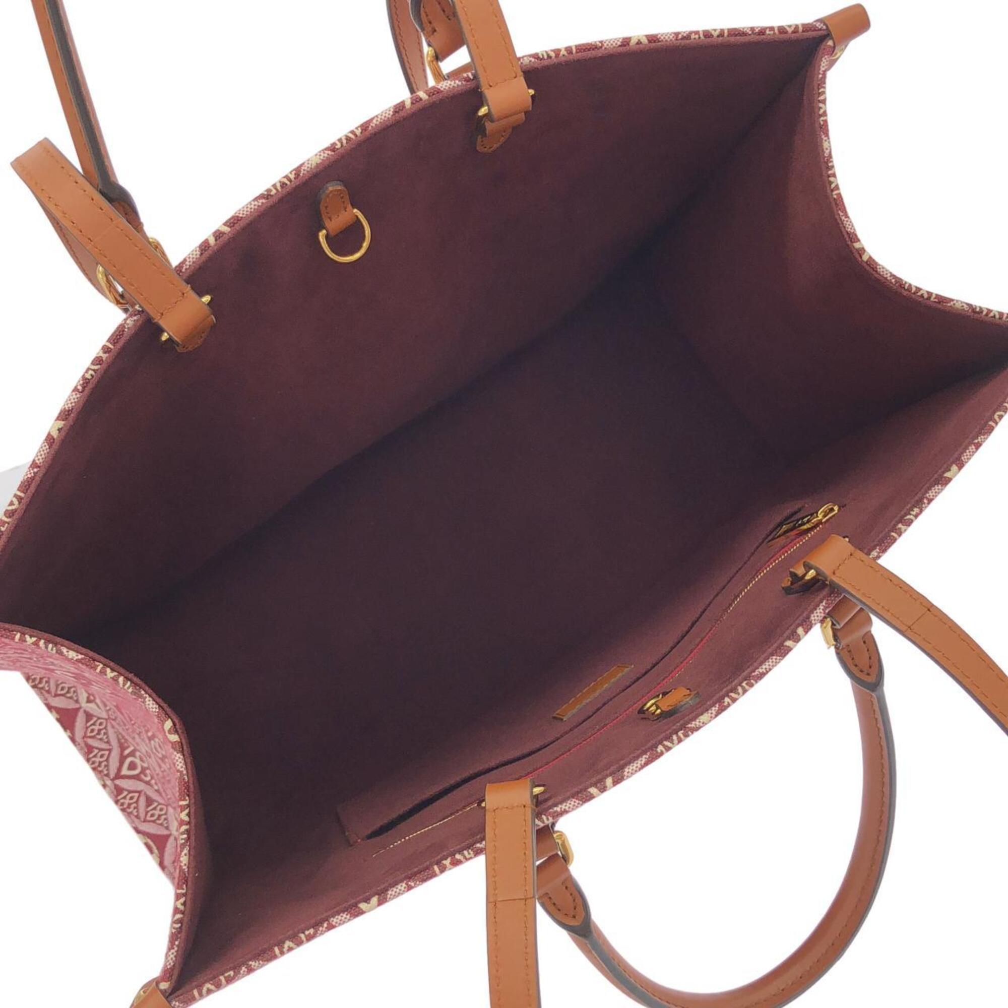 Louis Vuitton Bordeaux Jacquard Handbag (Pre-Owned)