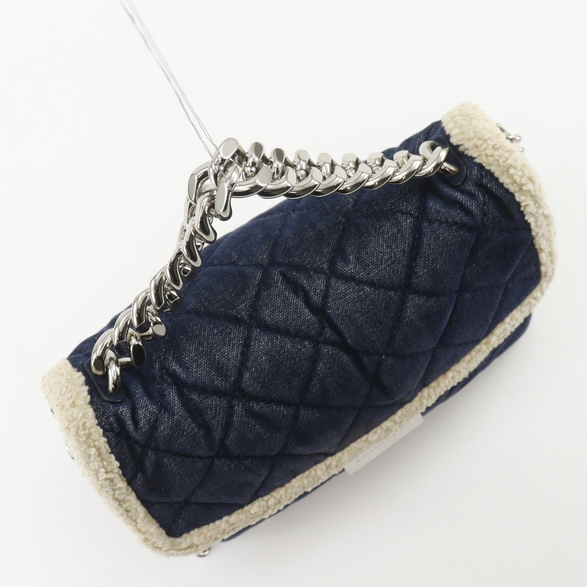 Stella Mccartney Blue Quilting Denim Shoulder Bag (Pre-Owned)