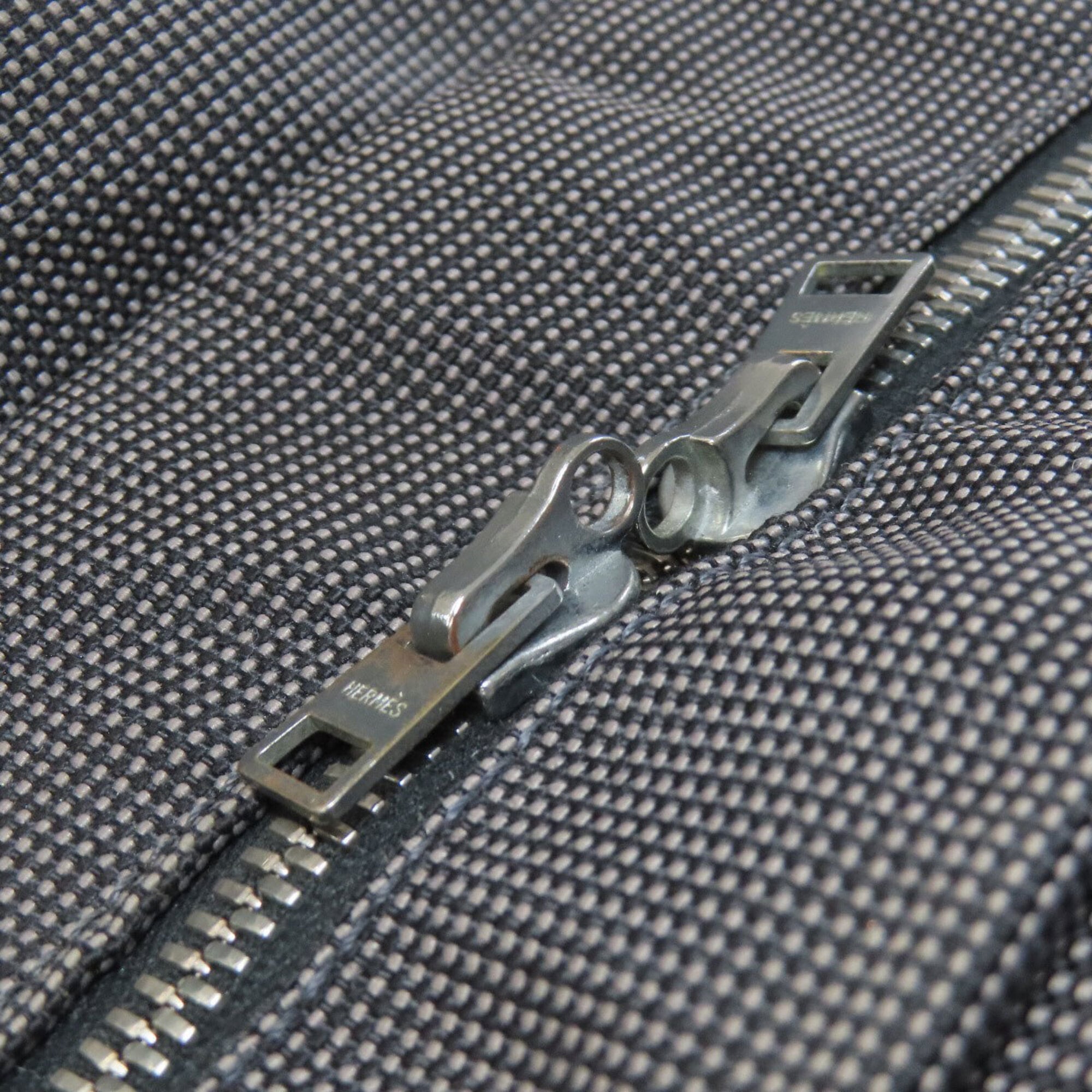Hermes Gray Canvas Backpack (Pre-Owned)