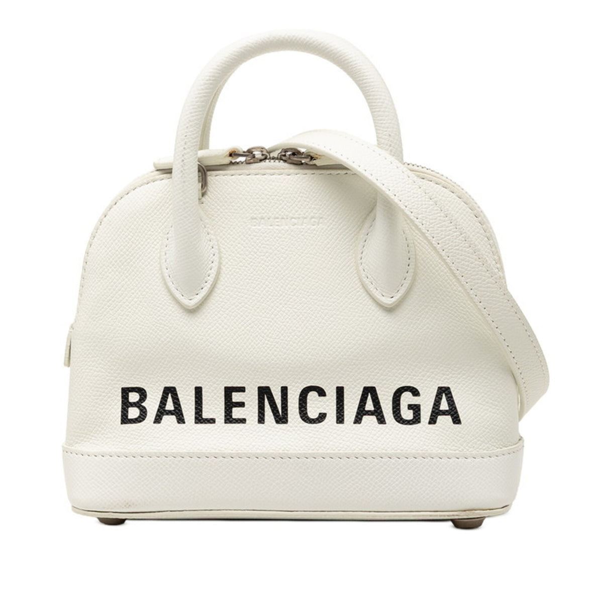 Balenciaga White Leather Handbag Shoulder Bag (Pre-Owned)