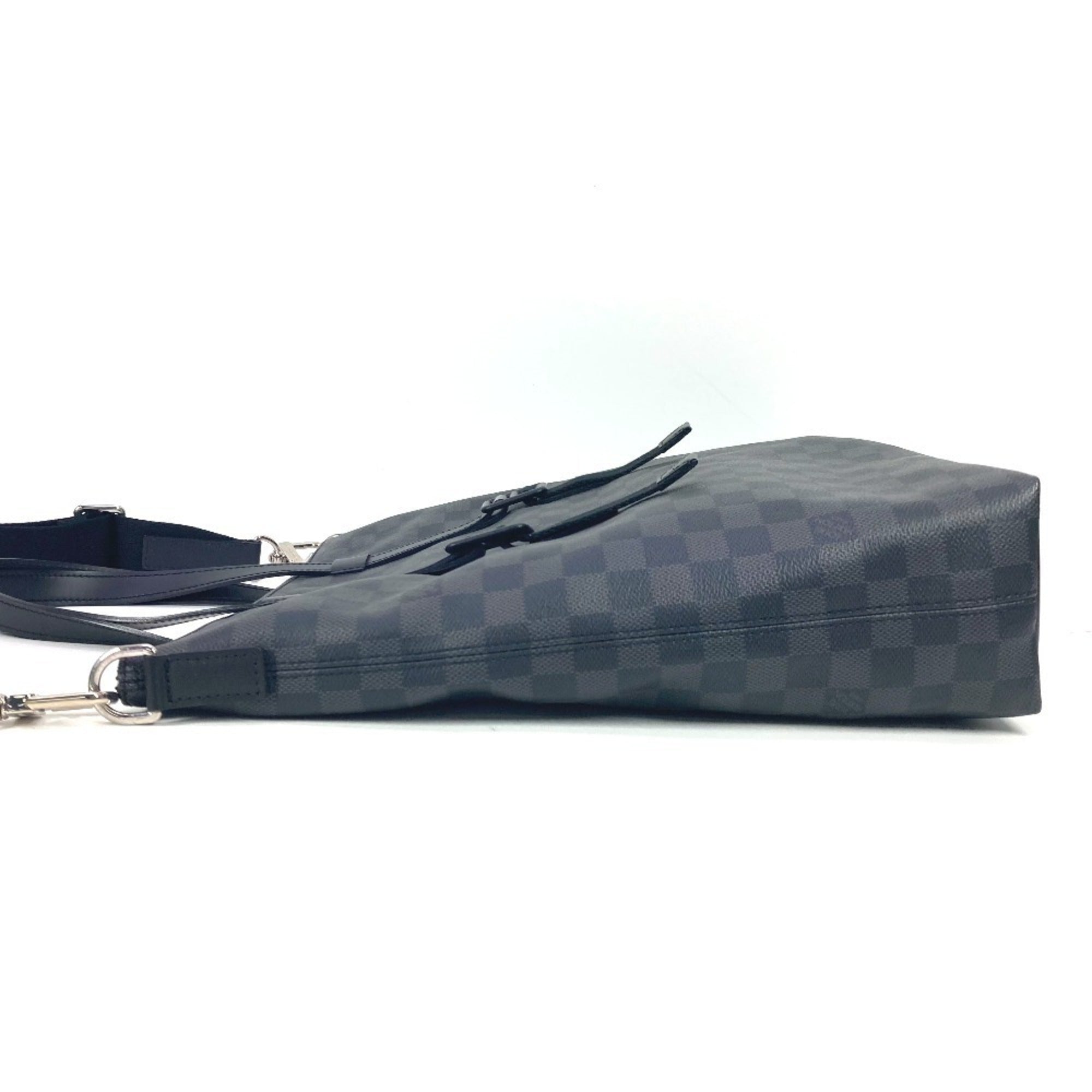 Louis Vuitton Black Damier Graphite Shoulder Bag Tote Bag (Pre-Owned)
