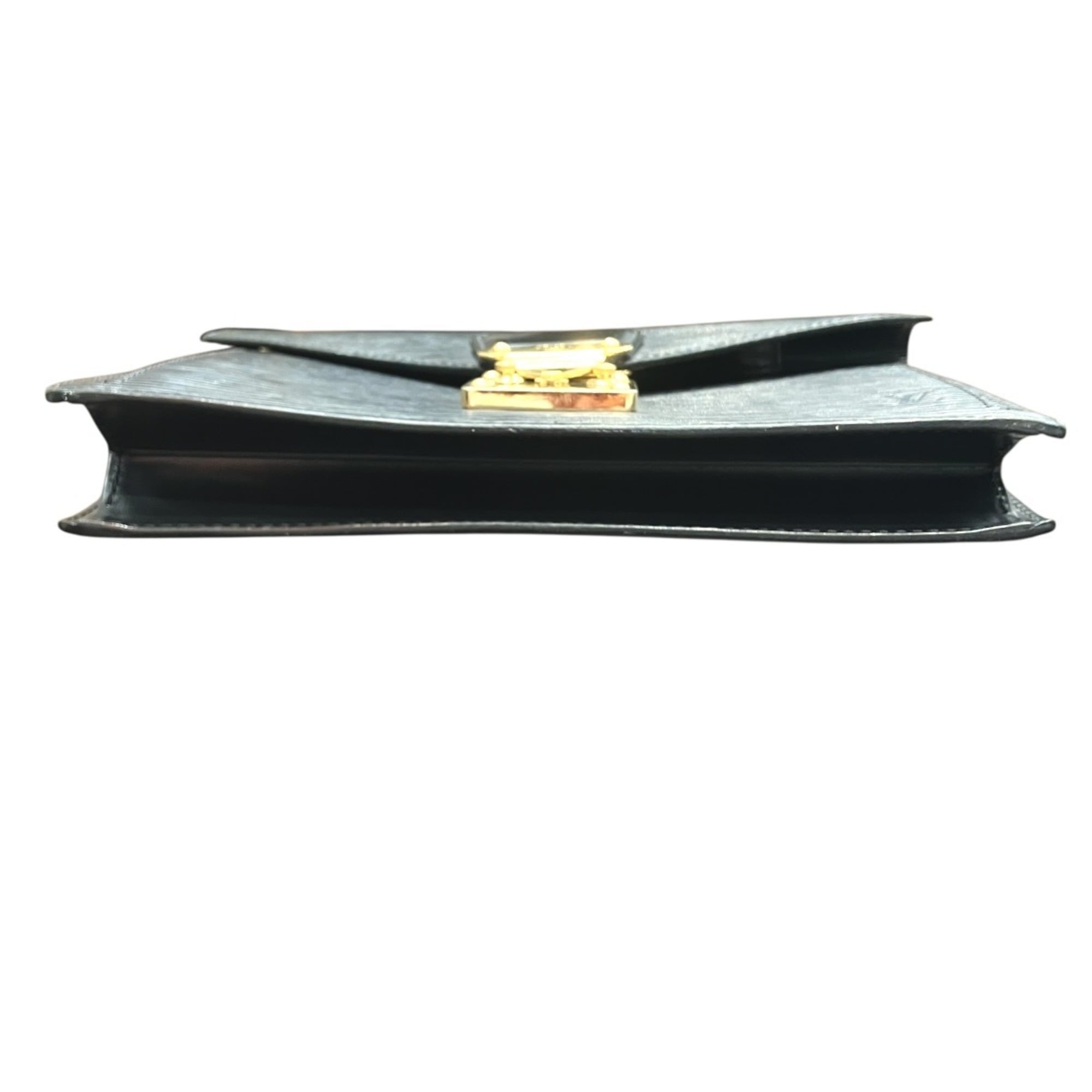 Louis Vuitton Epi Black Epi Leather Clutch Bag (Pre-Owned)