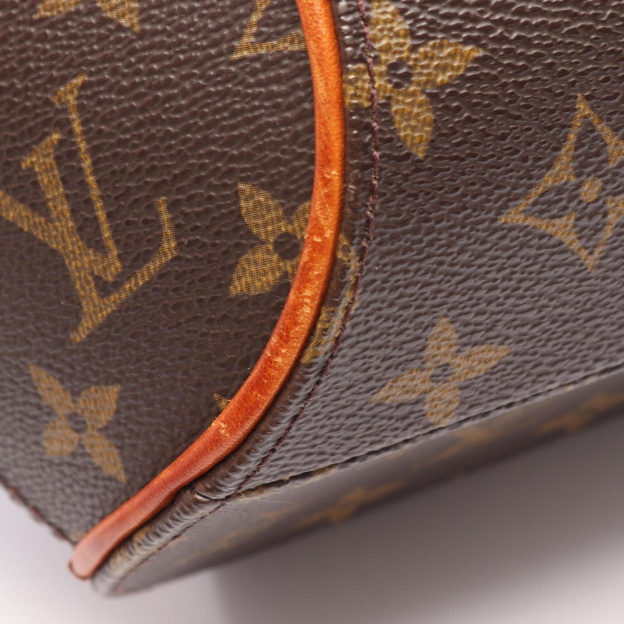 Louis Vuitton Brown Coated Canvas Leather Handbag (Pre-Owned)