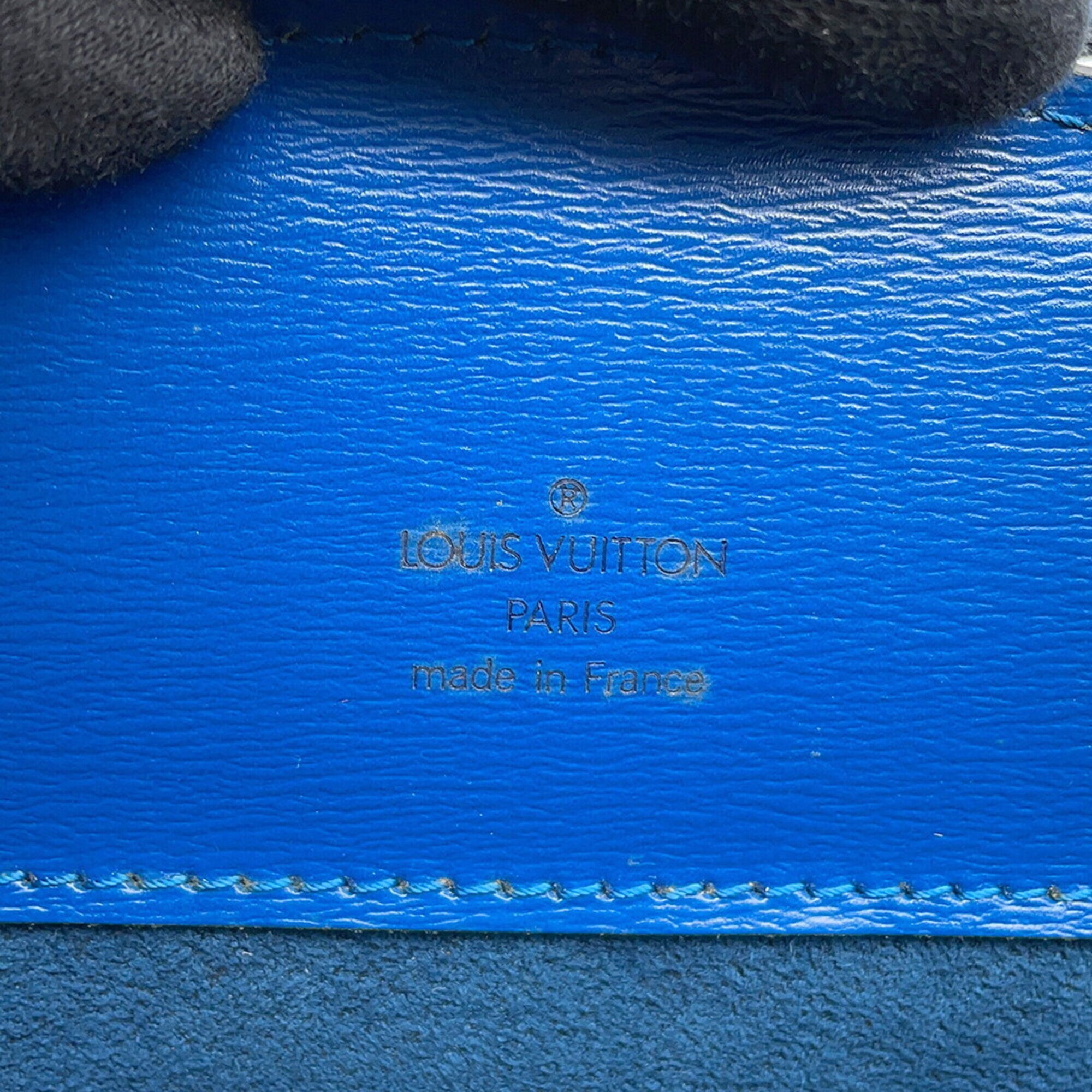 Louis Vuitton Toledo Blue Epi Leather Handbag Shoulder Bag (Pre-Owned)