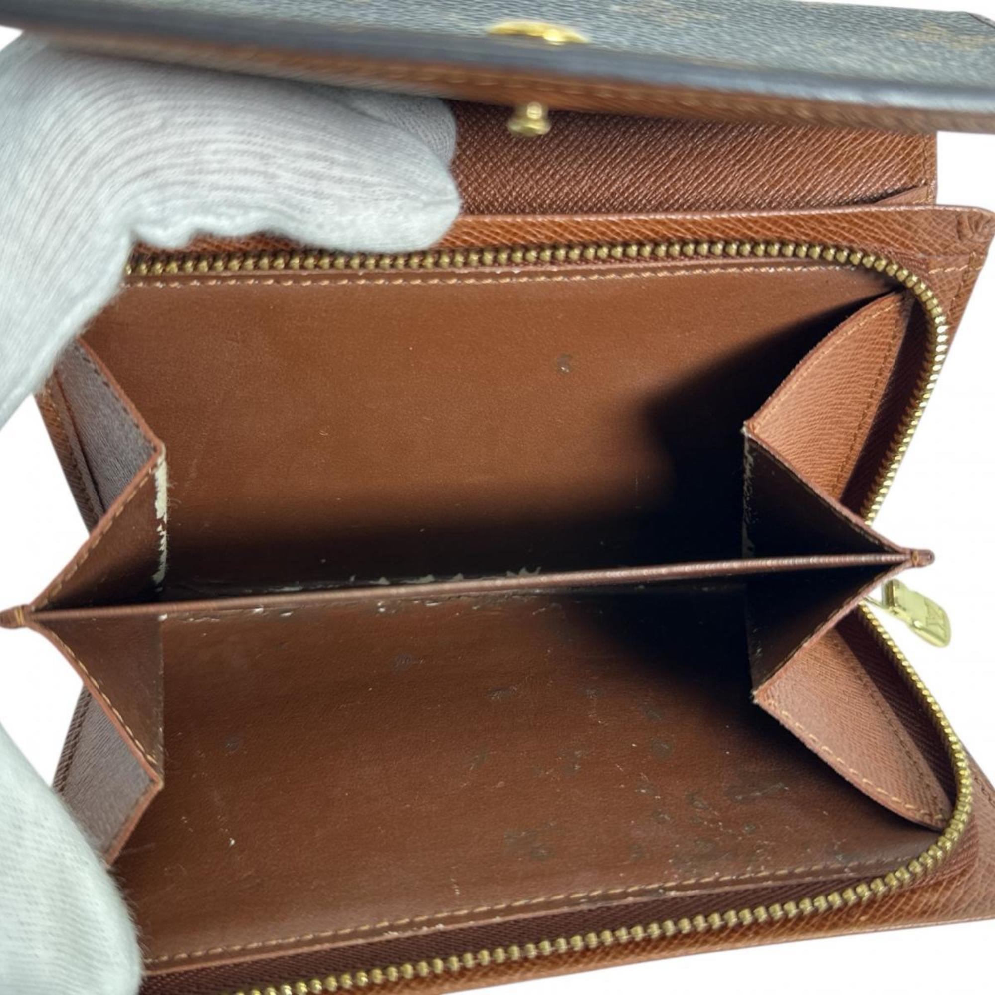 Louis Vuitton Brown Monogram Canvas Wallet (Bi-Fold) (Pre-Owned)