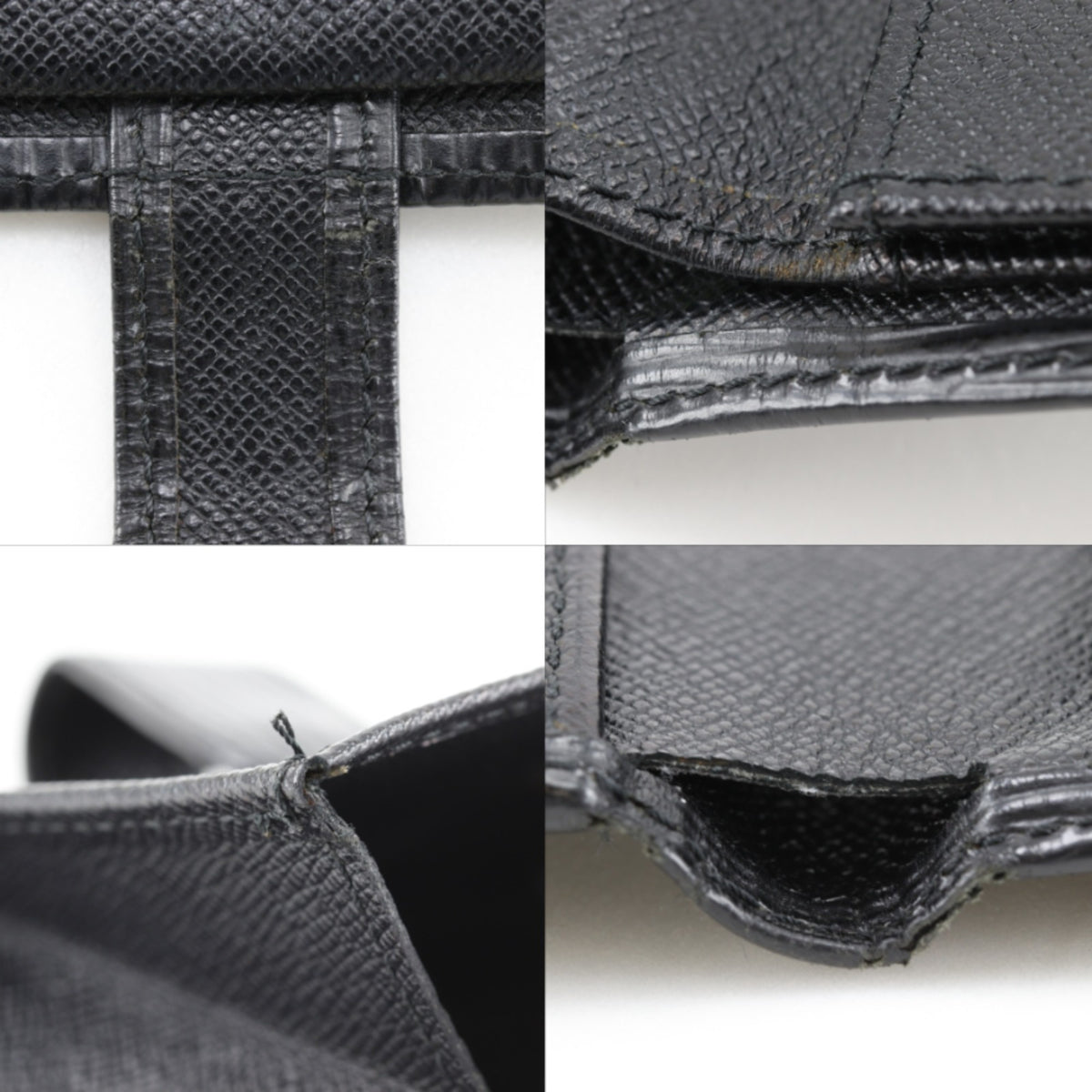 Louis Vuitton Black Noir Epi Leather Wallet (Bi-Fold) (Pre-Owned)