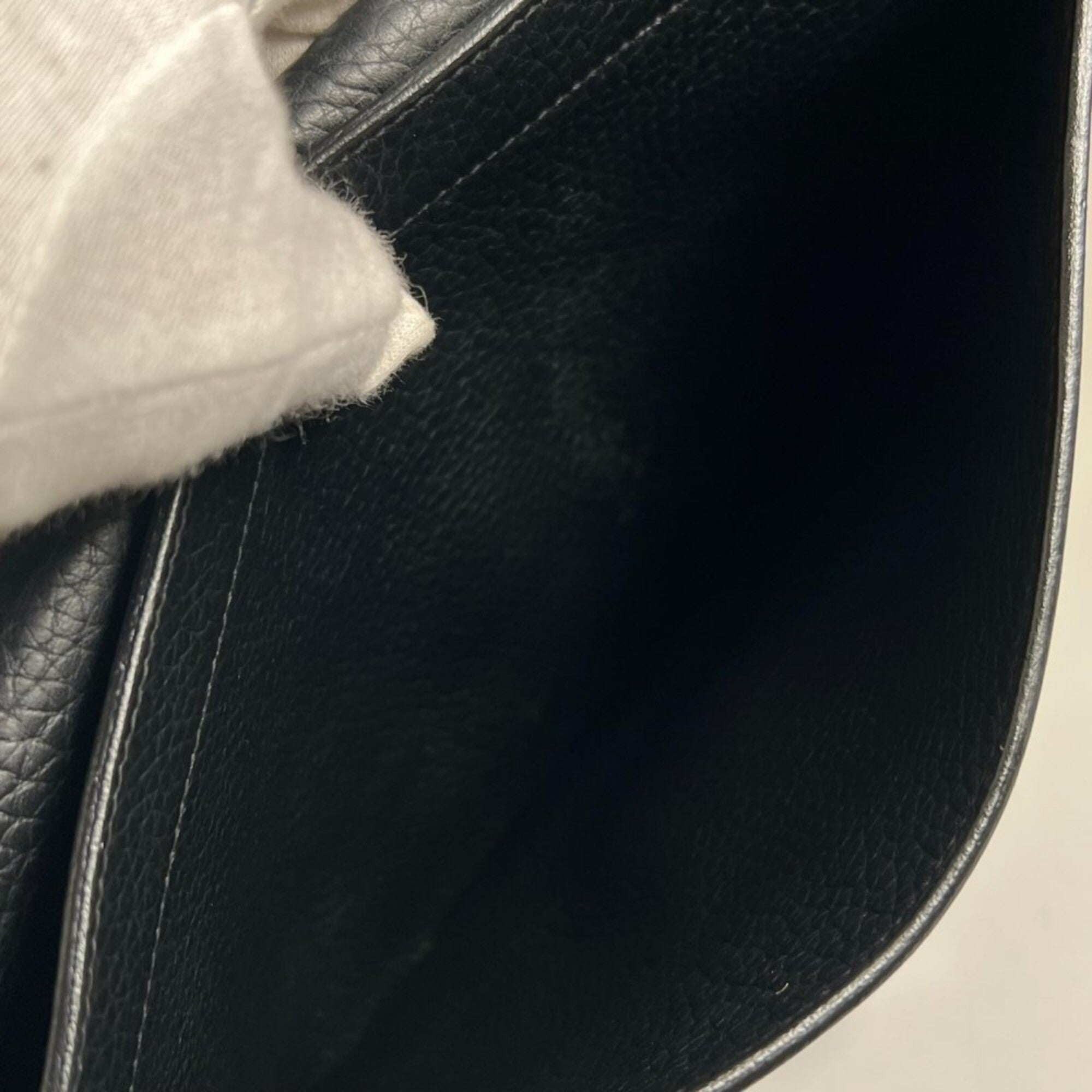 Hermes Black Leather Handbag (Pre-Owned)