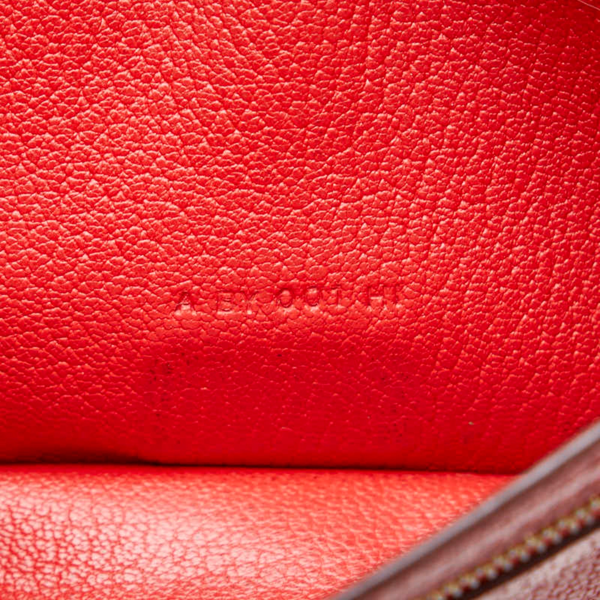 Hermes Red Color Leather Wallet (Bi-Fold) (Pre-Owned)