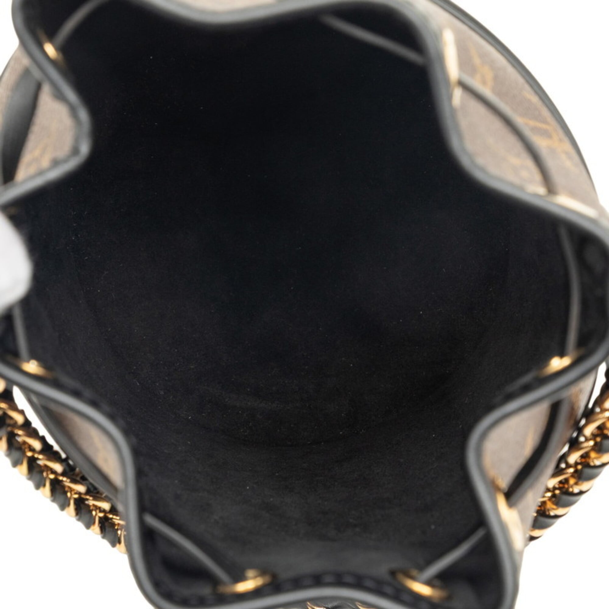 Louis Vuitton Monogram Black Brown Pvc Leather Handbag Shoulder Bag (Pre-Owned)