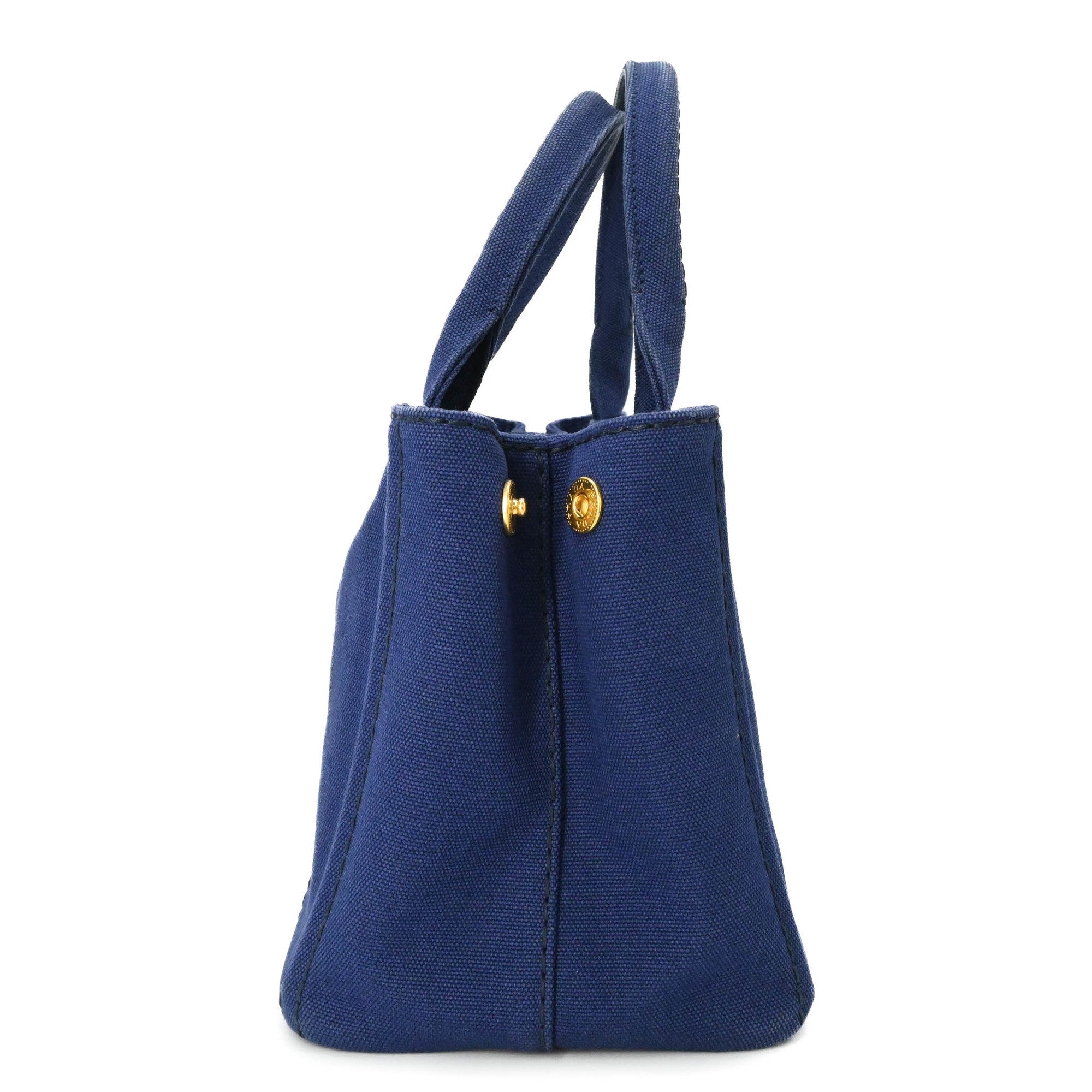 Prada Canapa Blue Canapa Handbag Tote Bag (Pre-Owned)