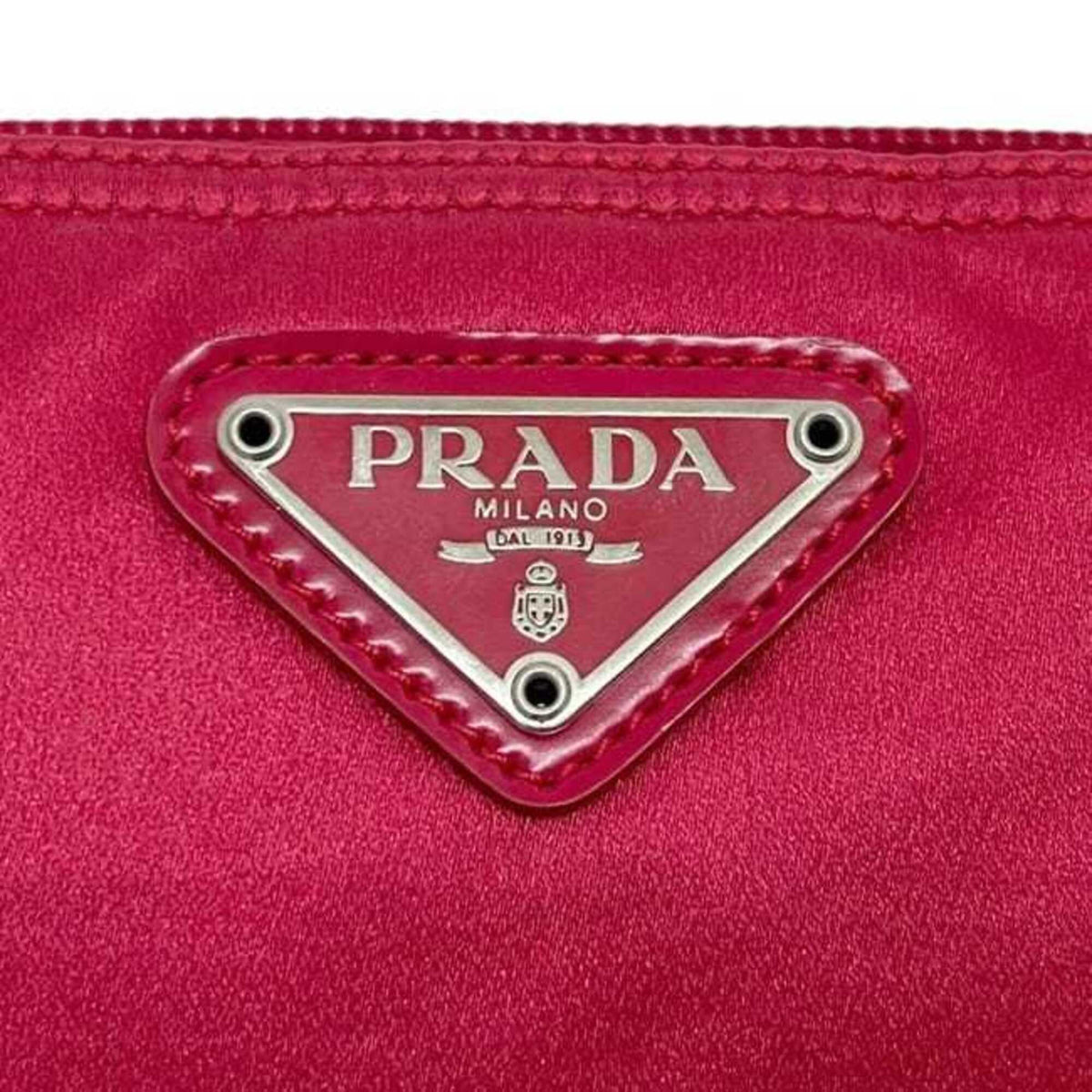 Prada Pink Satin Pouch (Pre-Owned)