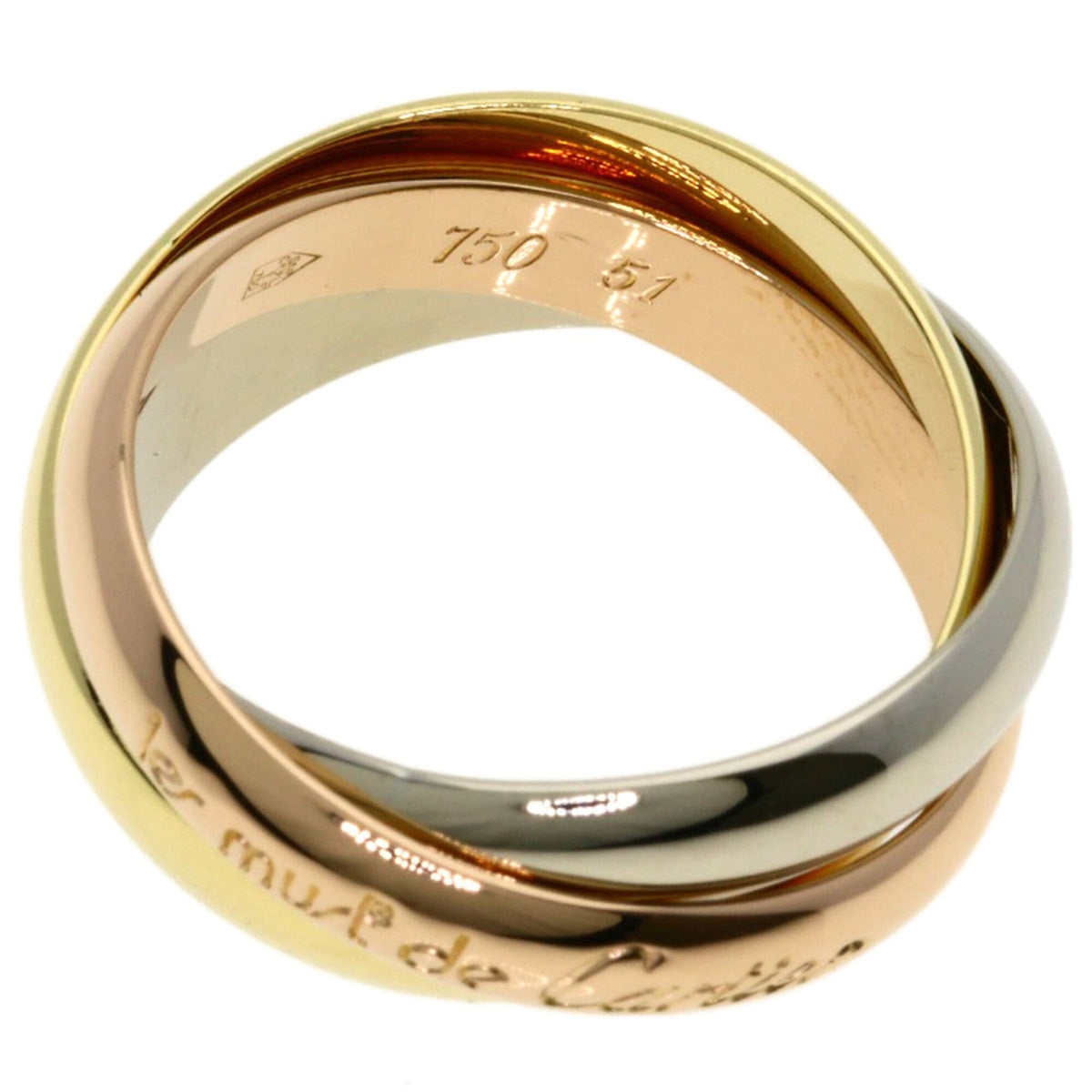 Cartier Yellow Gold (18K) Pink Gold (18K) White Gold (18K) Band Ring (Pre-Owned)