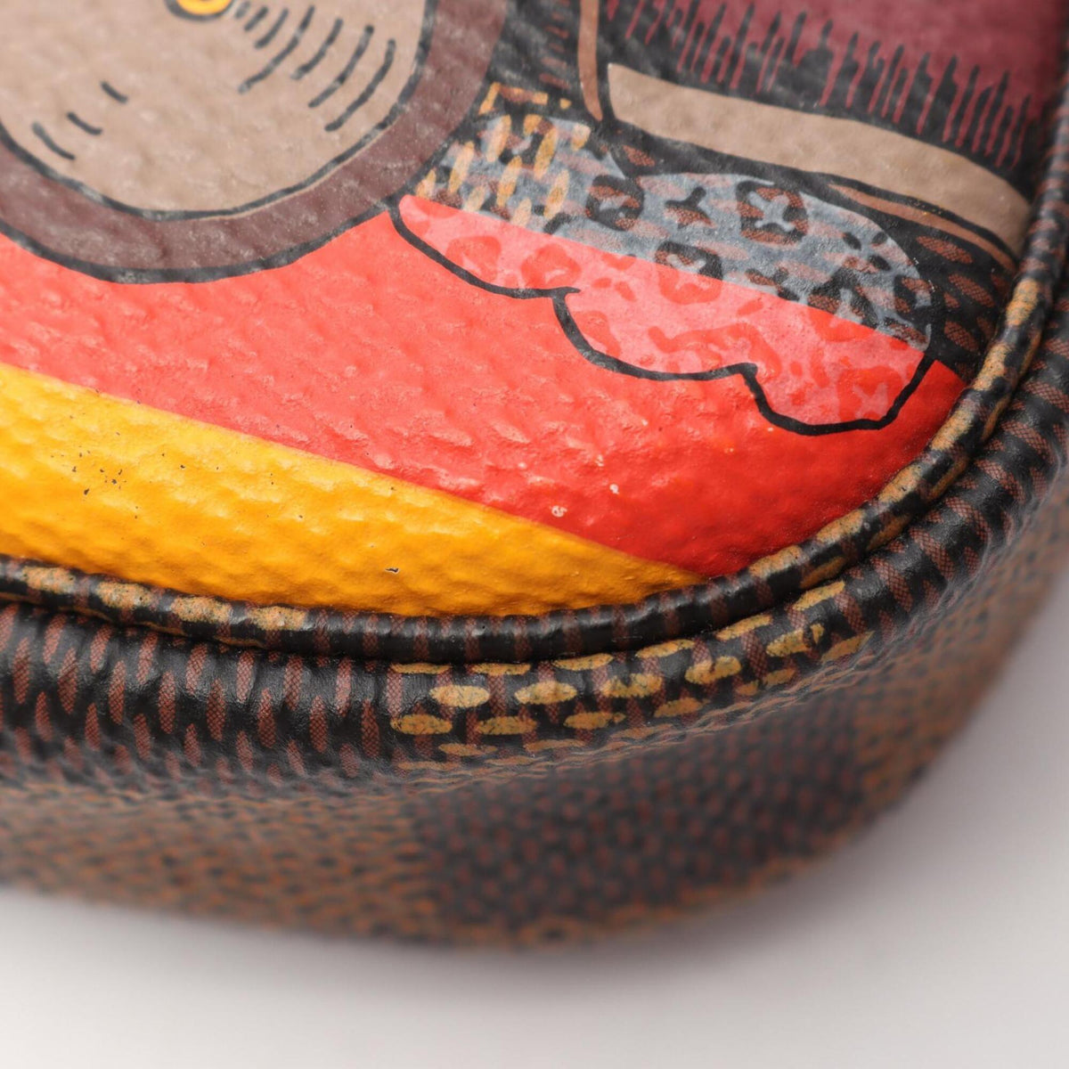 Louis Vuitton Brown Multi-Color Coated Canvas Leather Handbag Pochette (Pre-Owned)