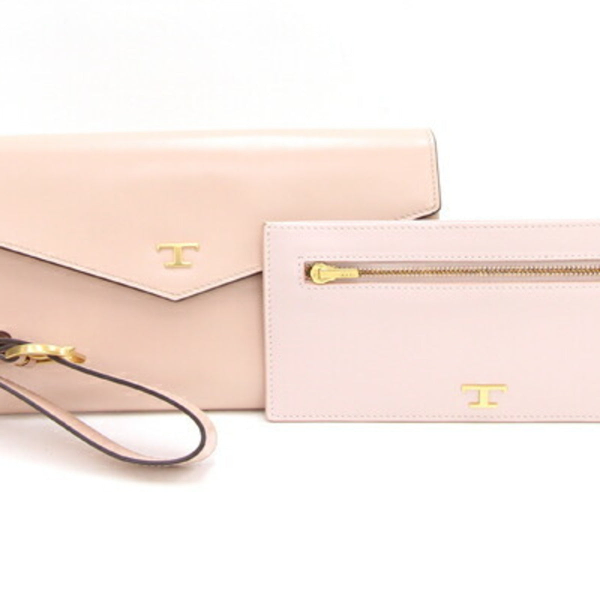 Tod's Light Pink Leather Clutch Bag (Pre-Owned)