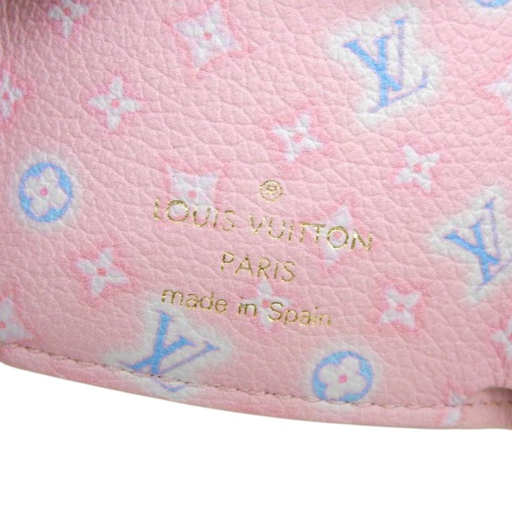 Louis Vuitton Pink Leather Wallet (Tri-Fold) (Pre-Owned)